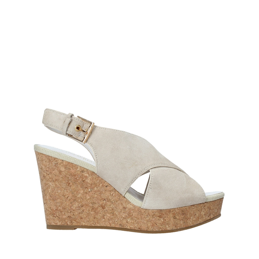 Sandali zeppa Beige Lumberjack