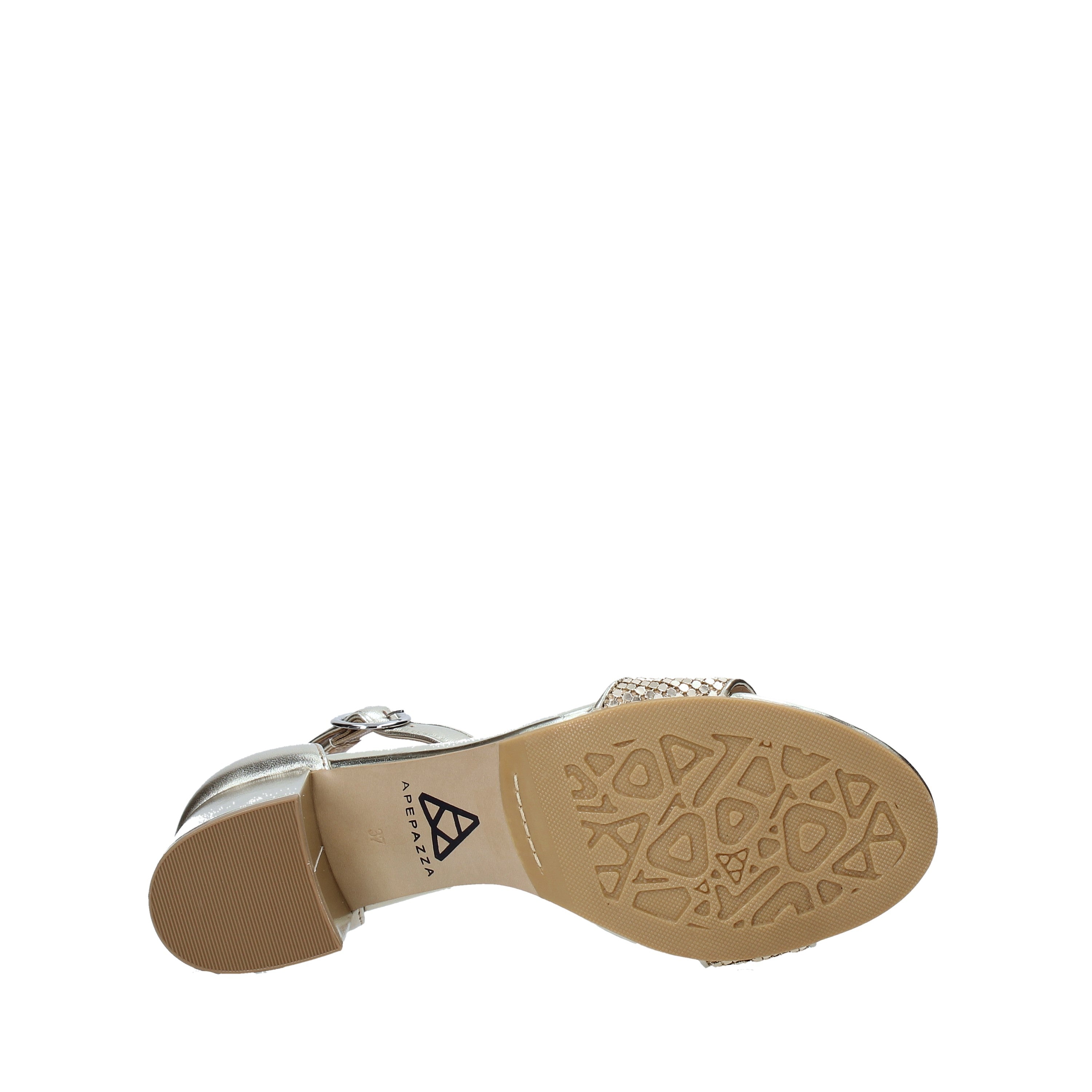 Sandali tacco Dorato Apepazza