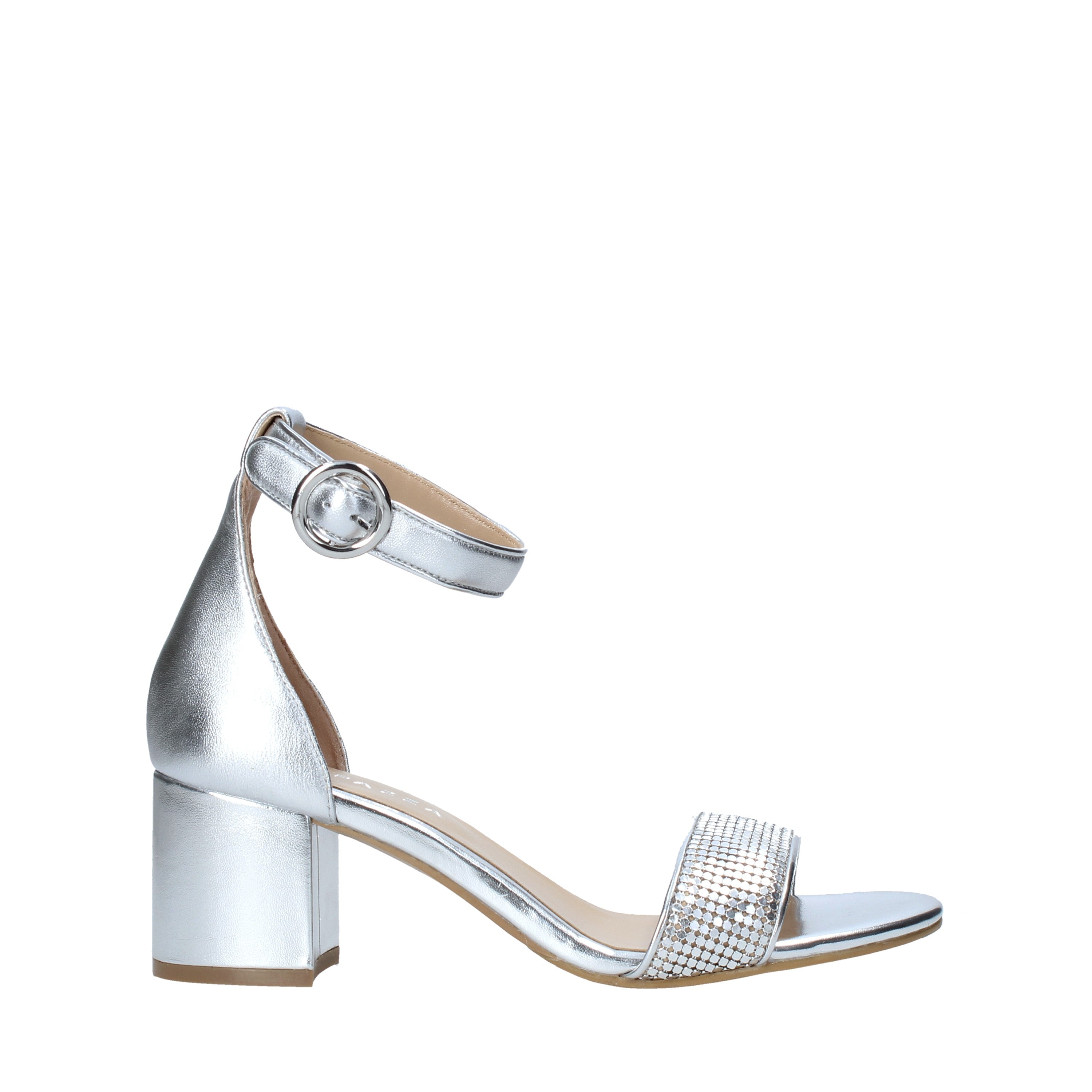 Sandali tacco Argento Apepazza