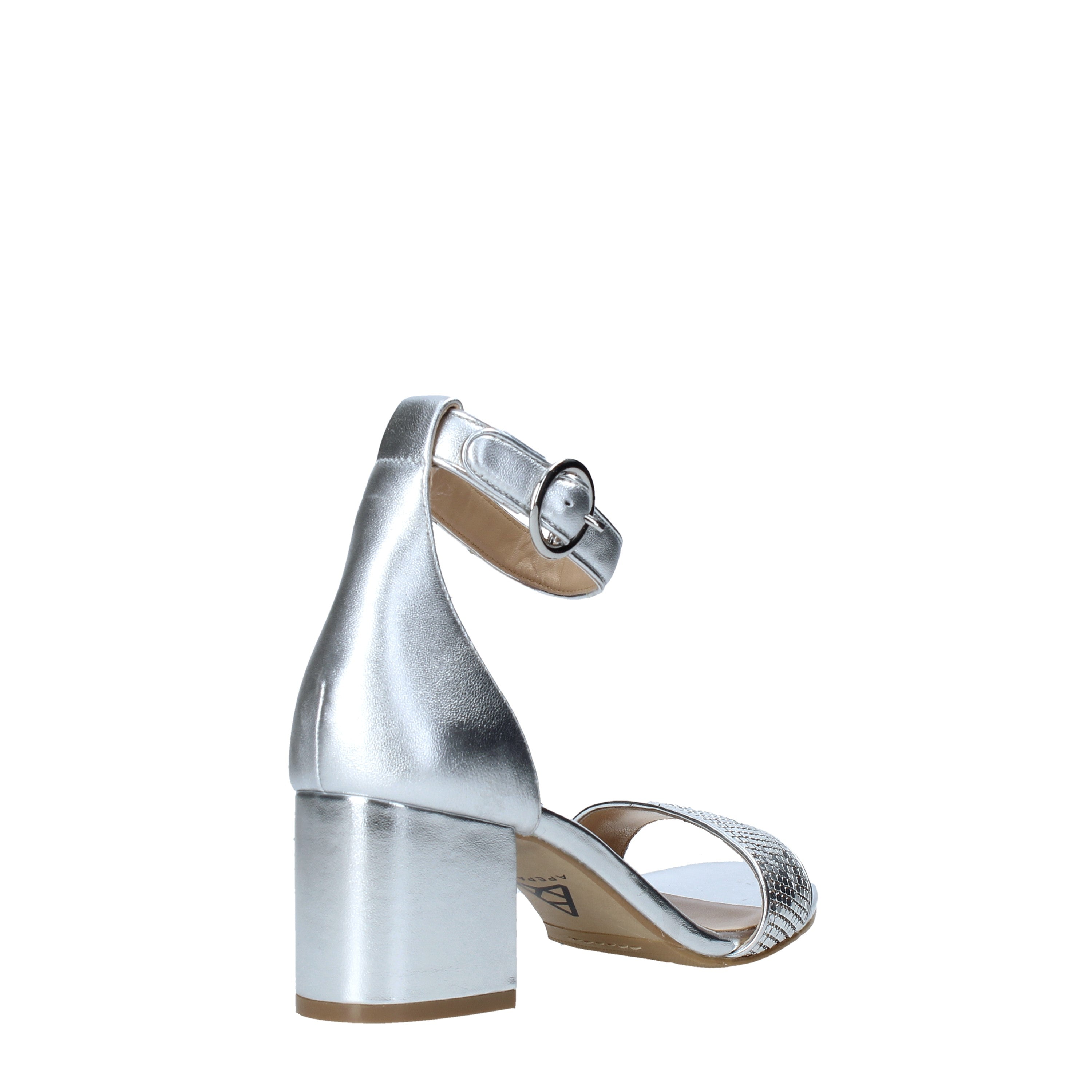 Sandali tacco Argento Apepazza
