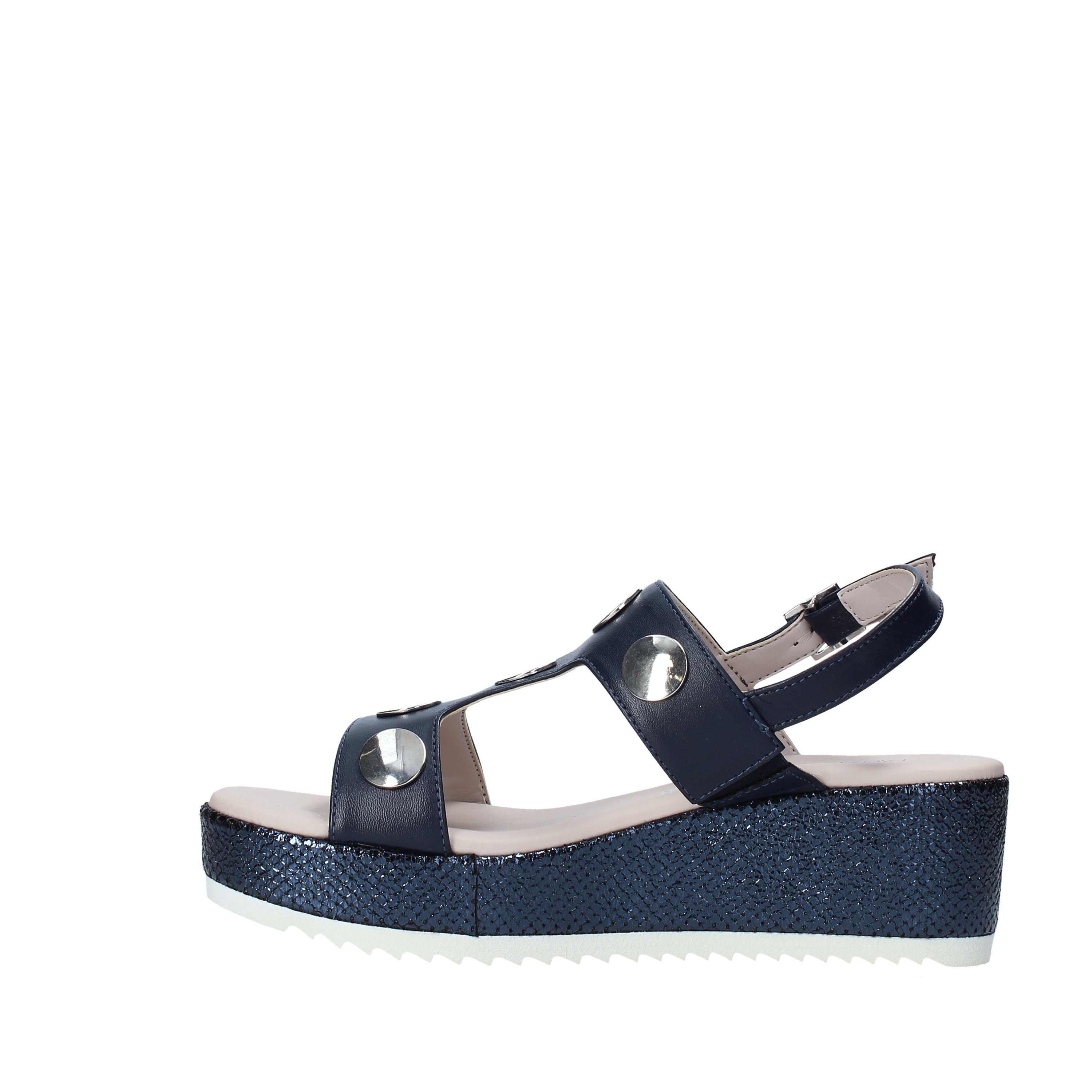 Sandali zeppa Blu Comart