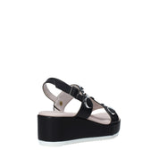 Sandali zeppa Nero Comart