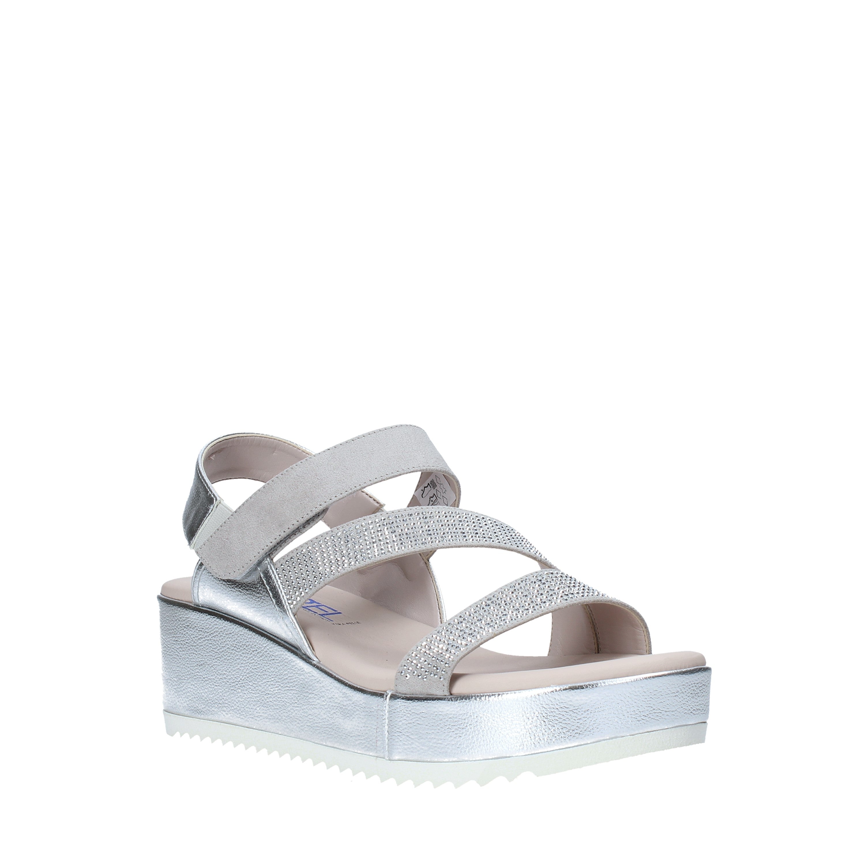 Sandali zeppa Grigio Comart