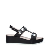 Sandali zeppa Nero Comart