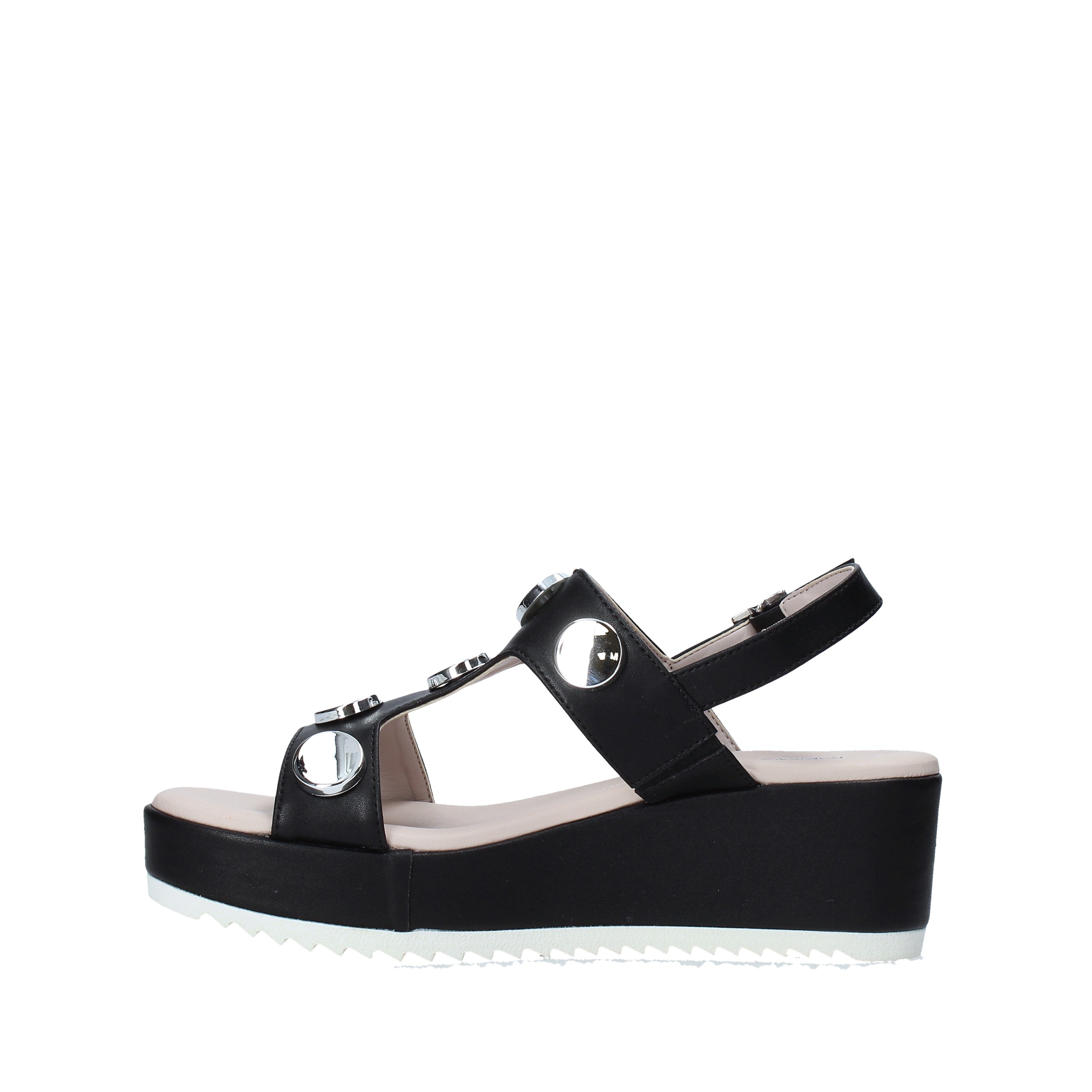 Sandali zeppa Nero Comart