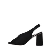 Sandali tacco Nero Argento Comart