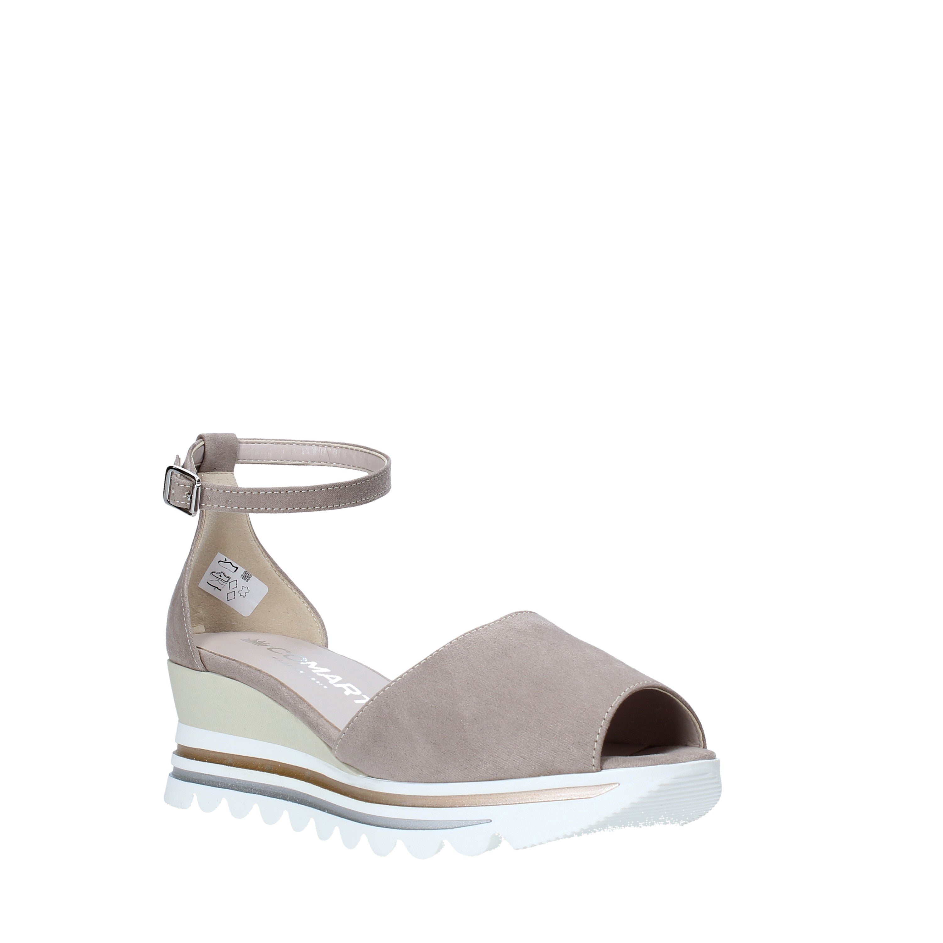 Sandali zeppa Beige Comart