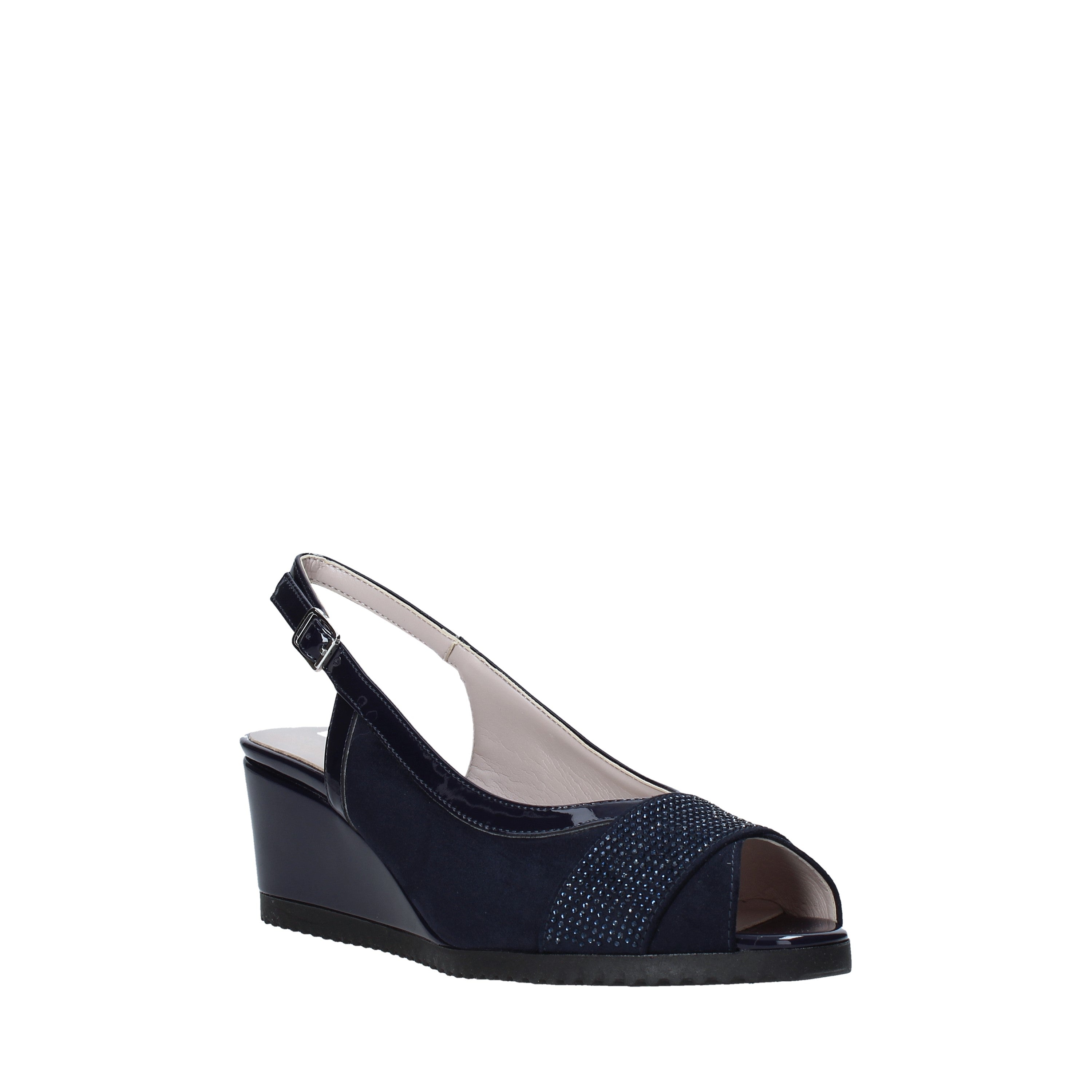 Sandali zeppa Blu Comart