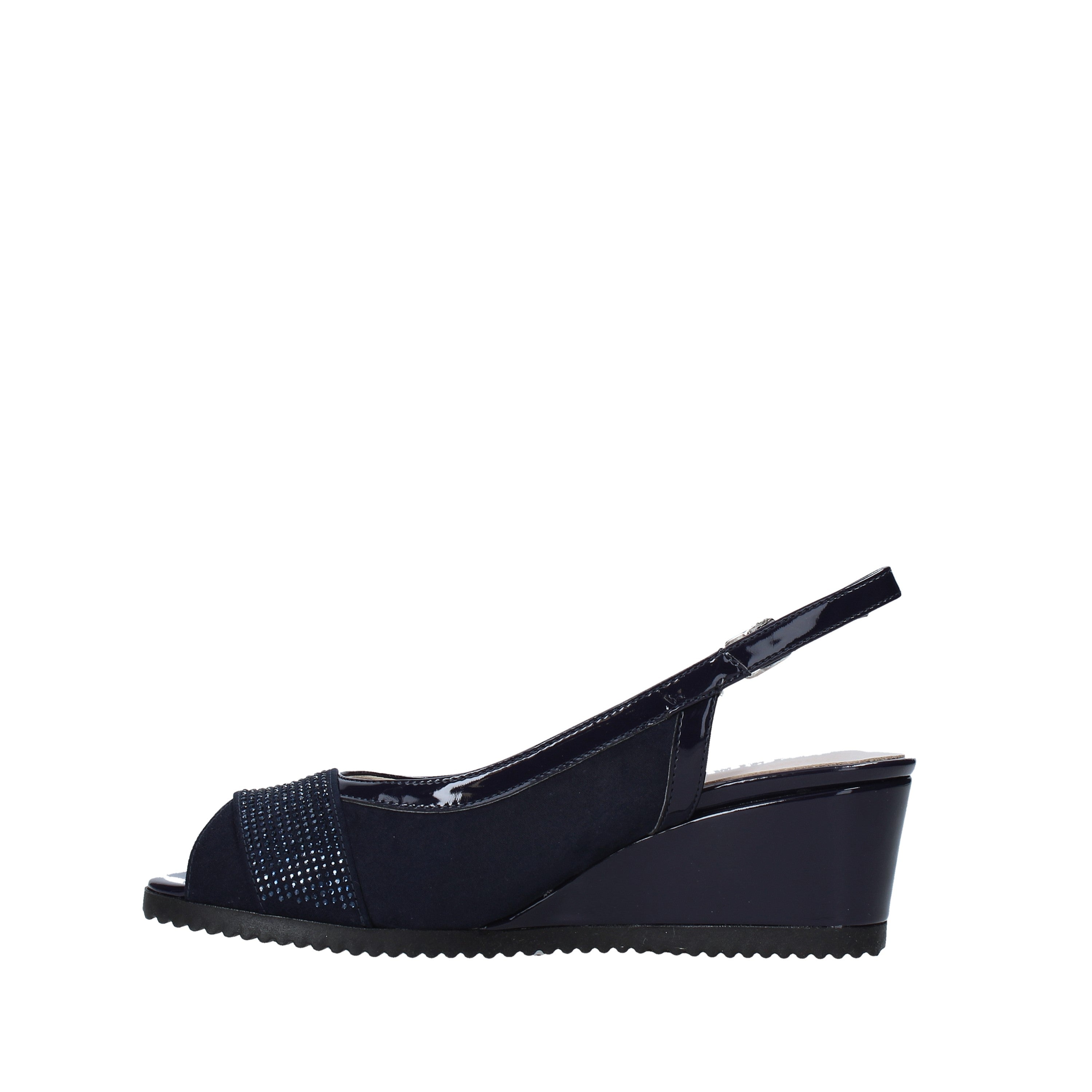 Sandali zeppa Blu Comart