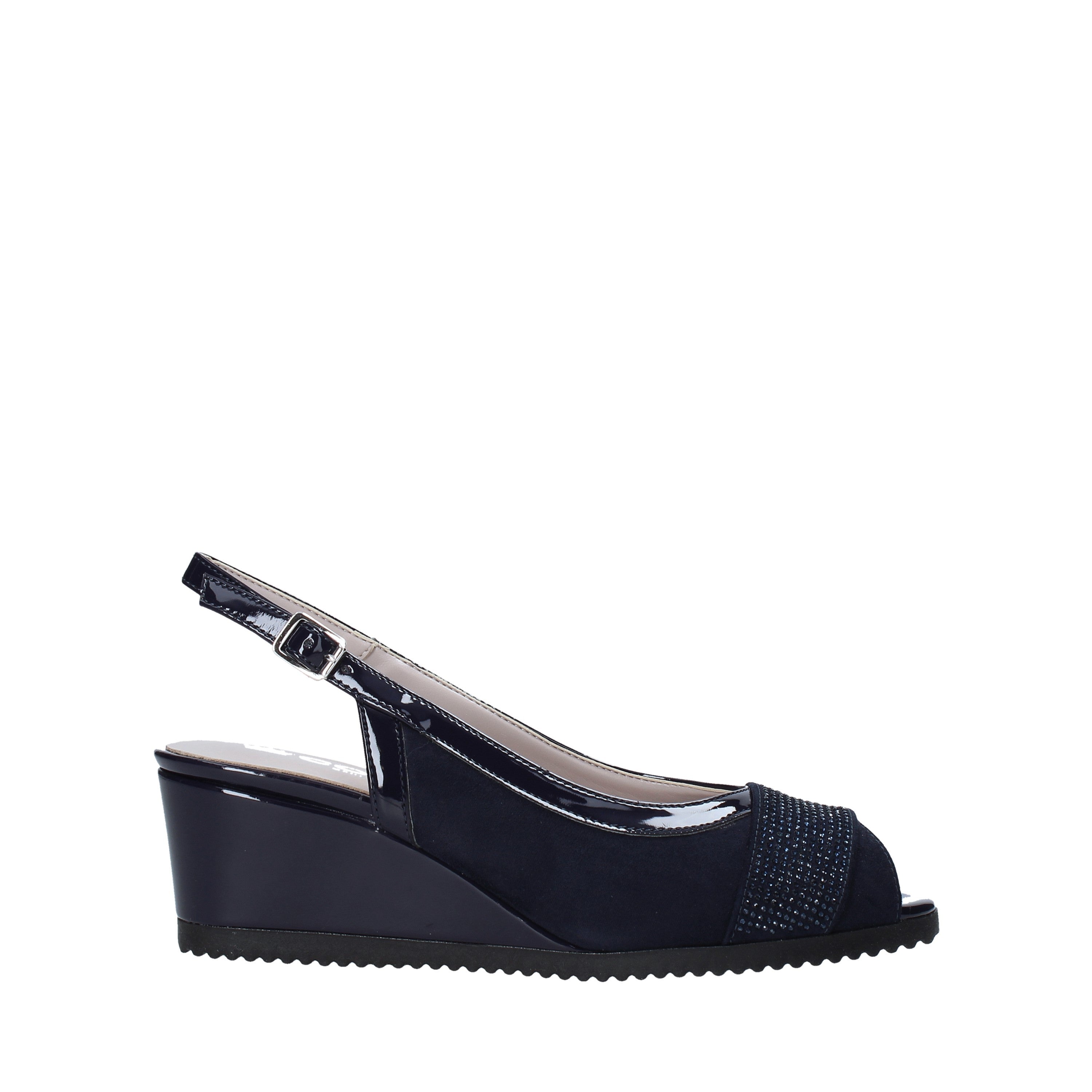 Sandali zeppa Blu Comart