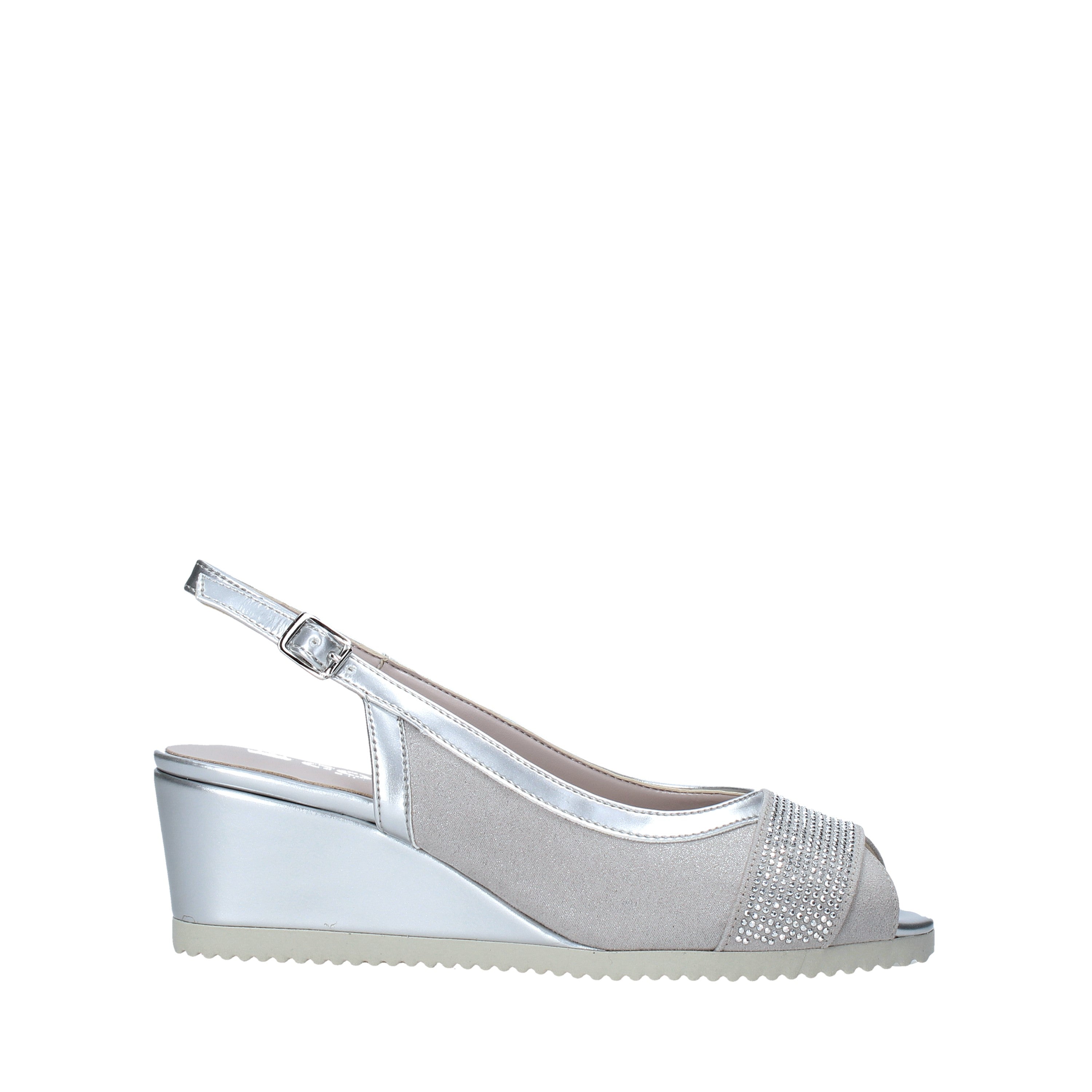 Sandali zeppa Grigio Comart