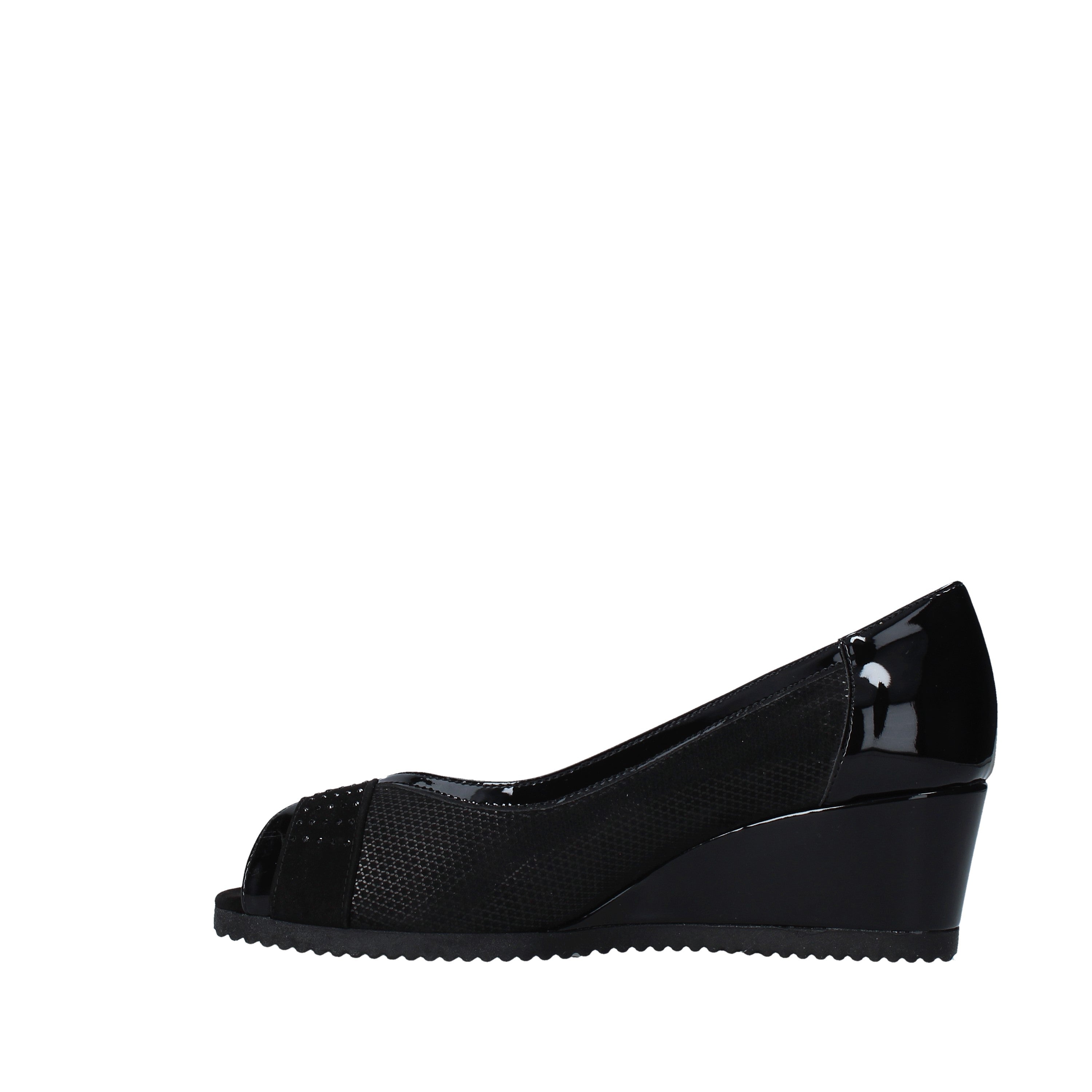 Sandali zeppa Nero Comart