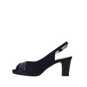 Sandali tacco Blu Comart