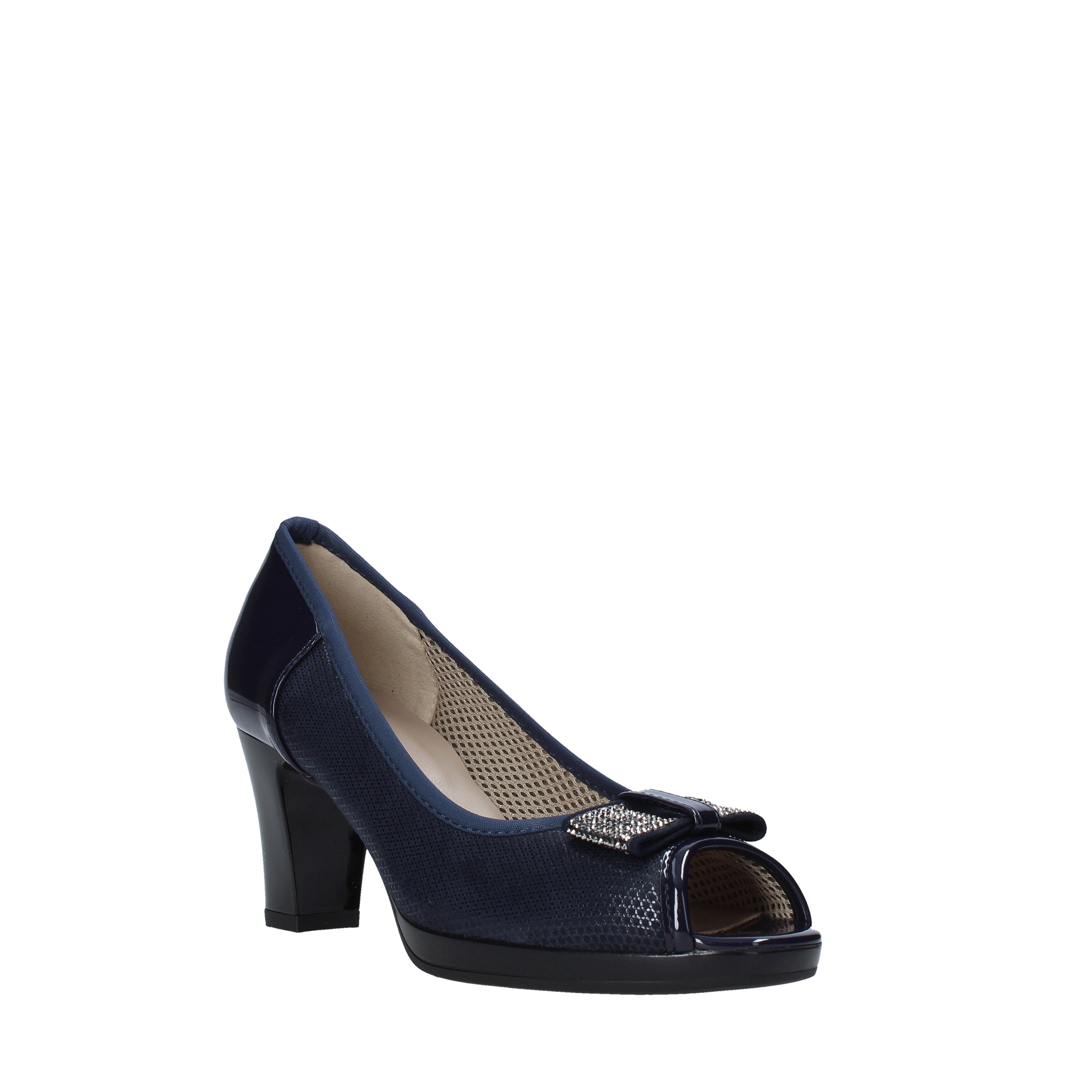 Sandali tacco Blu Comart