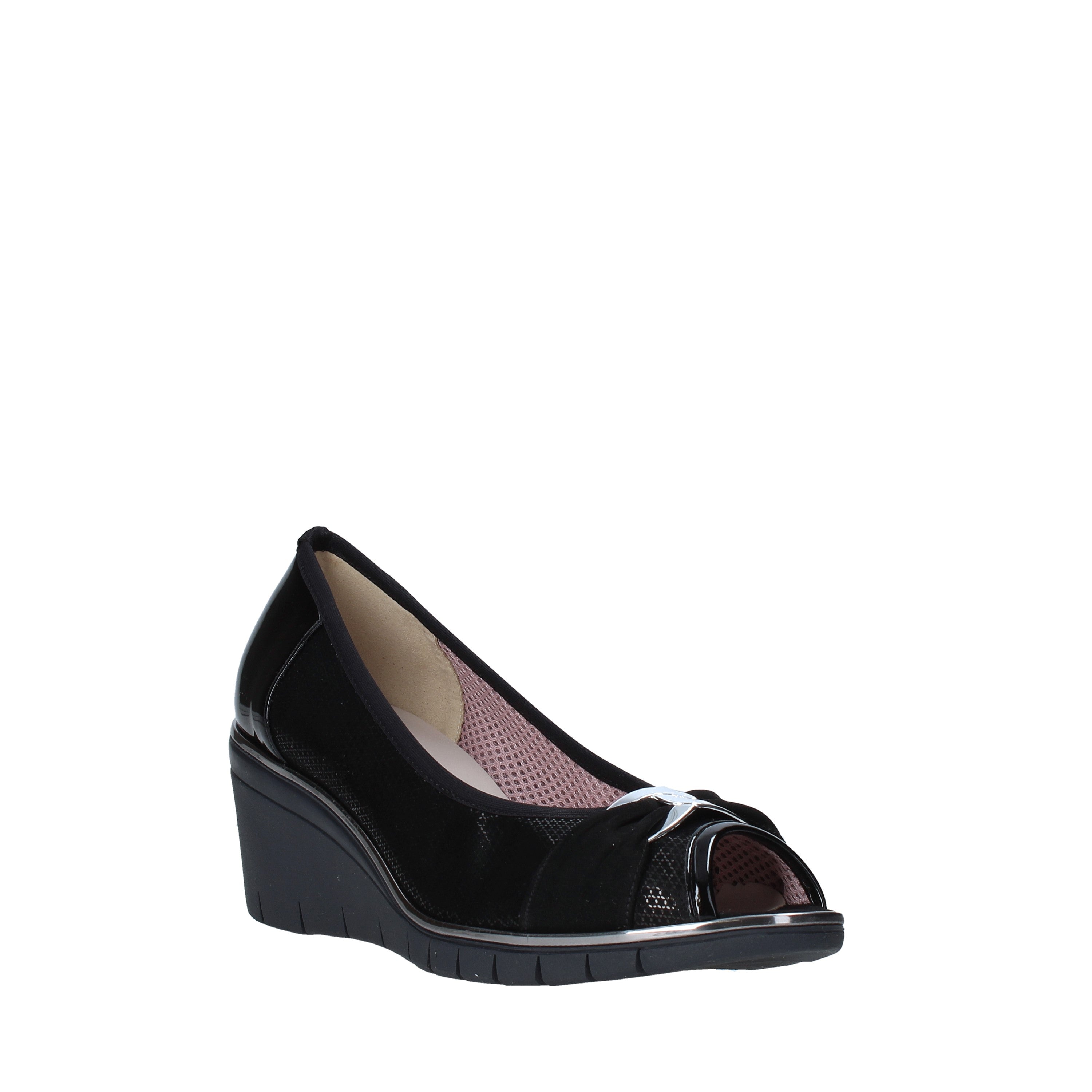 Sandali zeppa Nero Comart