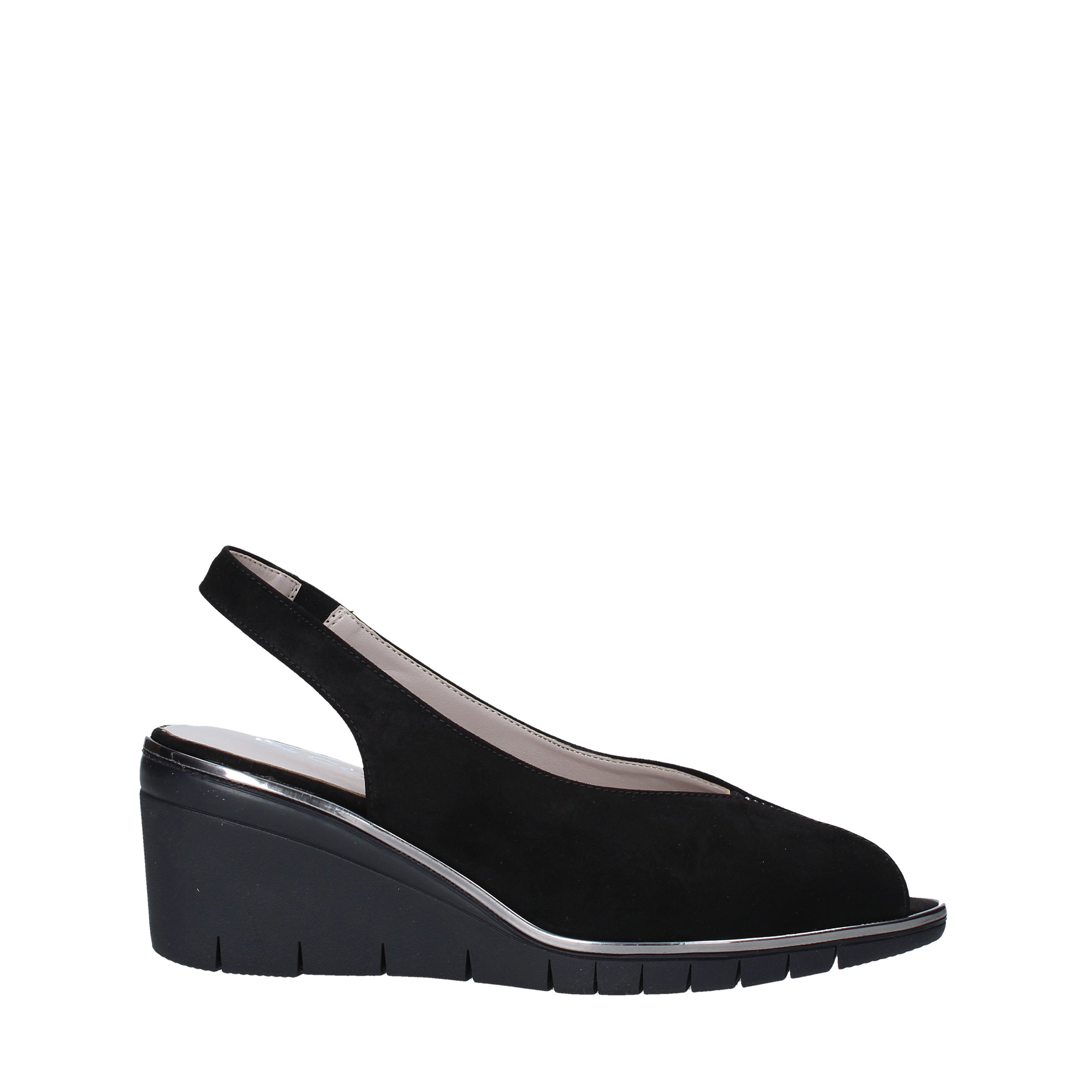 Sandali zeppa Nero Comart