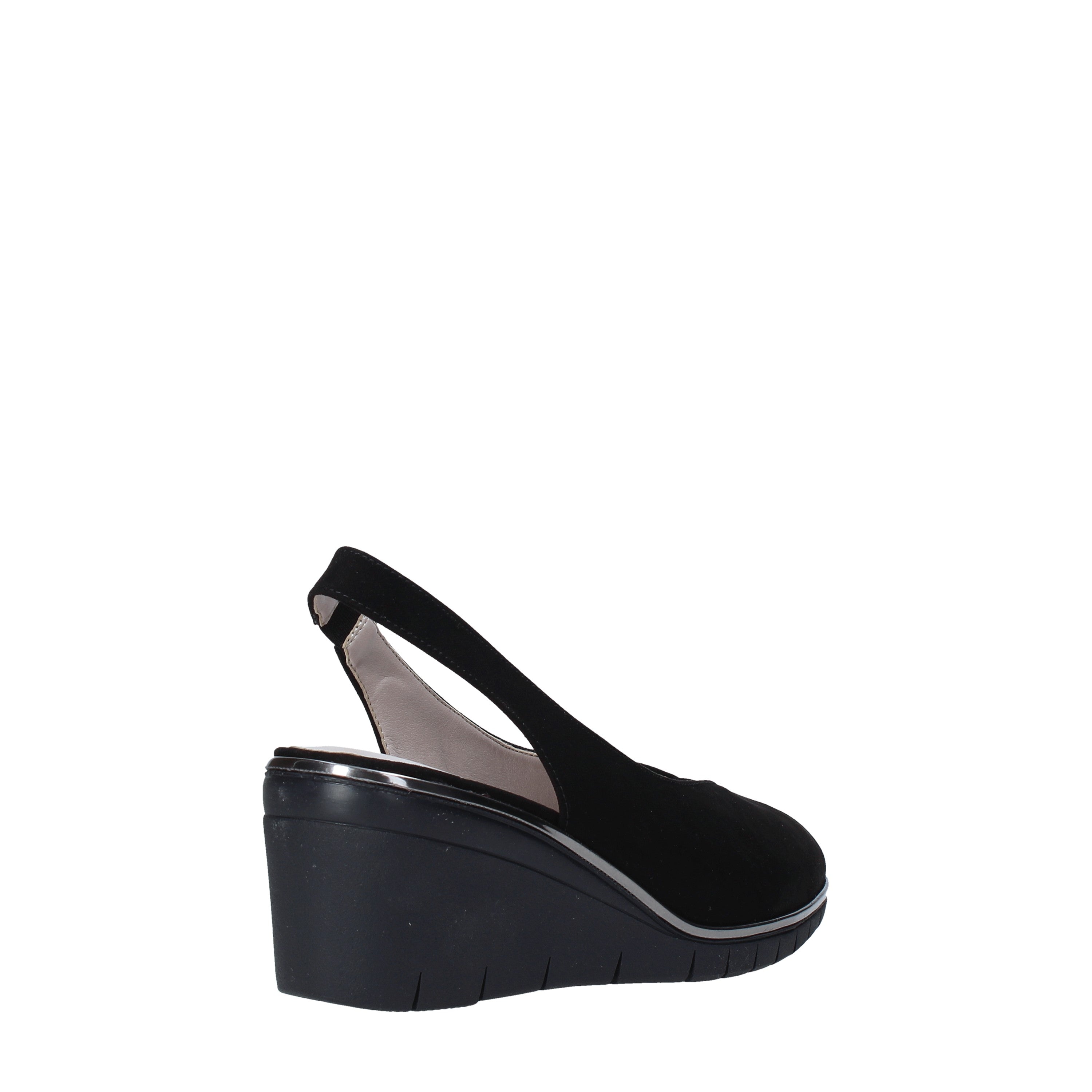 Sandali zeppa Nero Comart