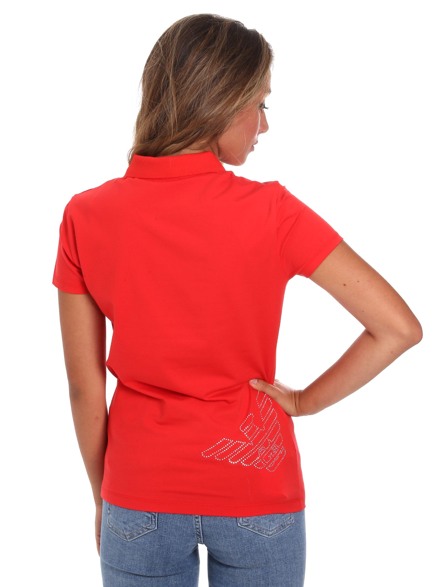 Polo Rosso Ea7 Emporio Armani