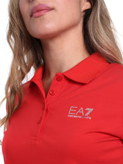 Polo Rosso Ea7 Emporio Armani