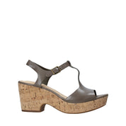 Sandali zeppa Verde Clarks