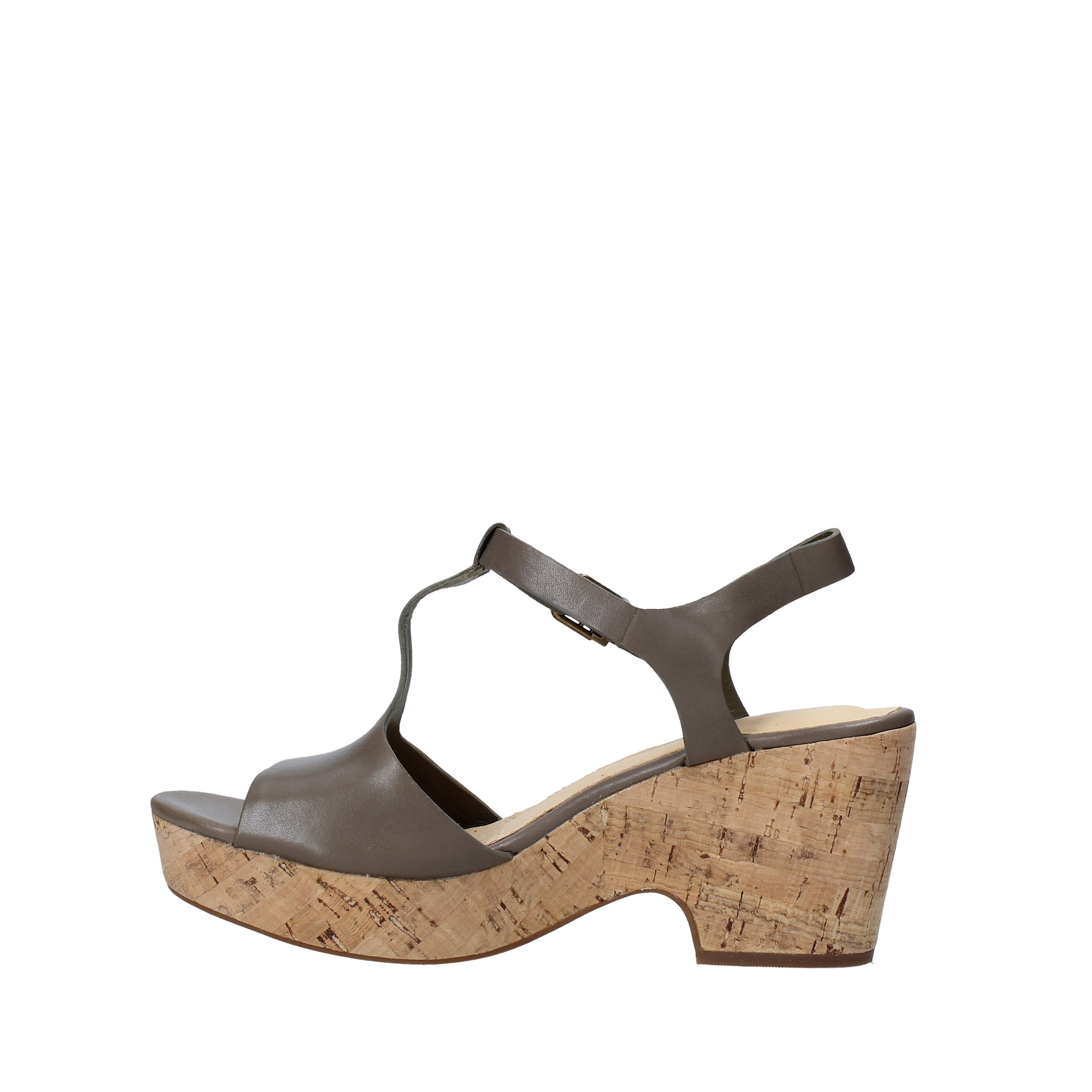 Sandali zeppa Verde Clarks