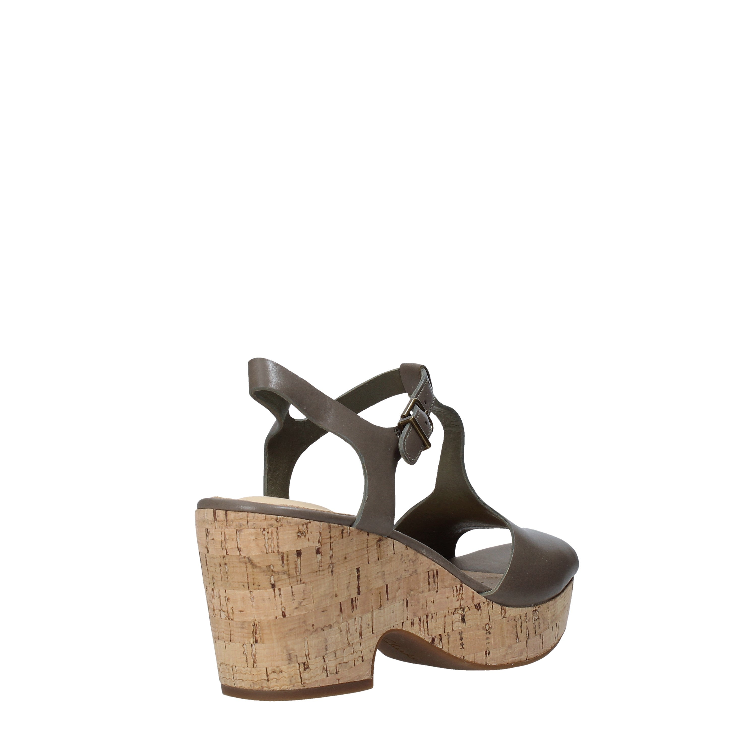 Sandali zeppa Verde Clarks