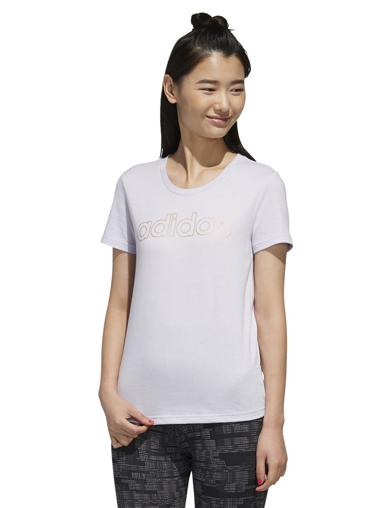 T-shirt Viola Adidas Performance