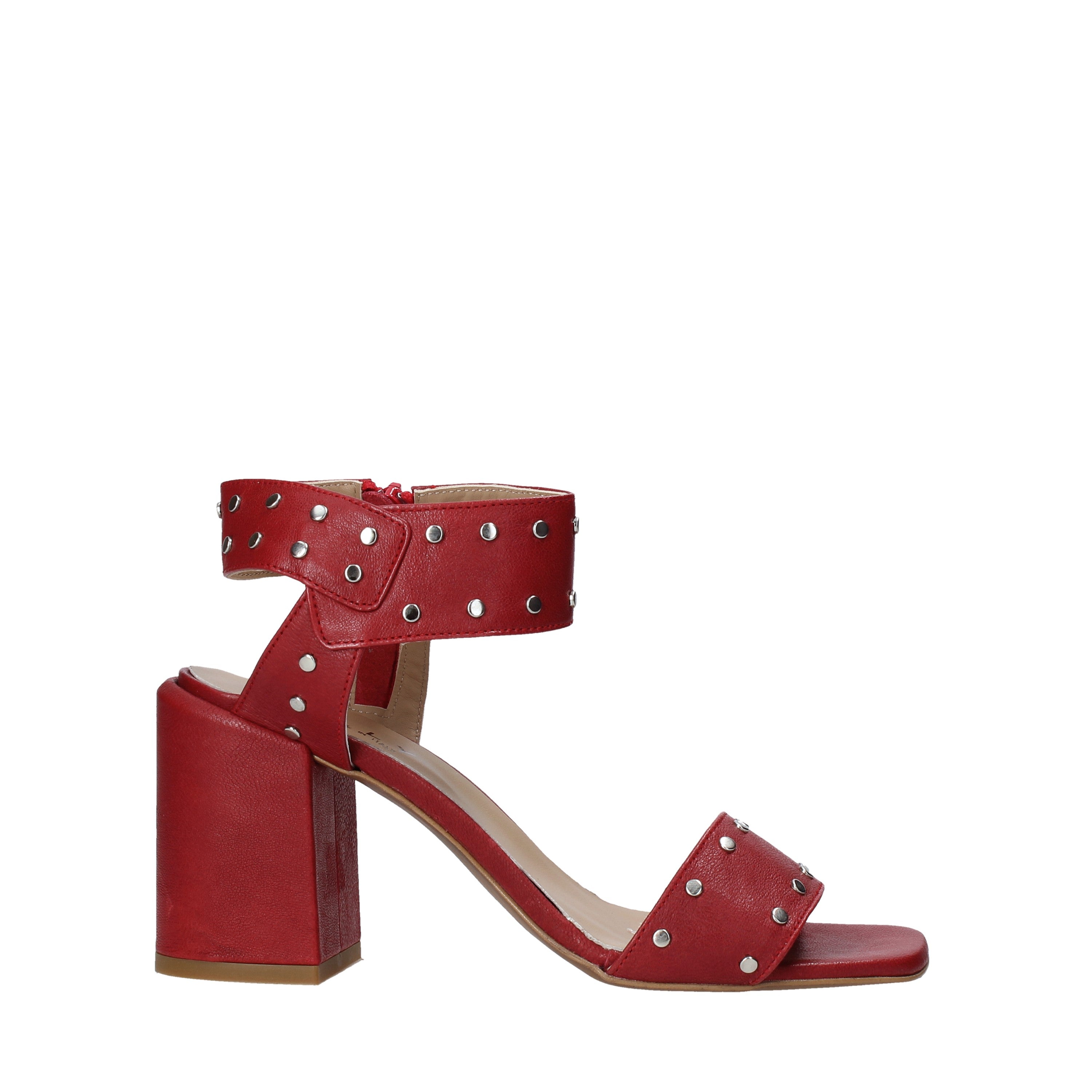 Sandali tacco Rosso Mally