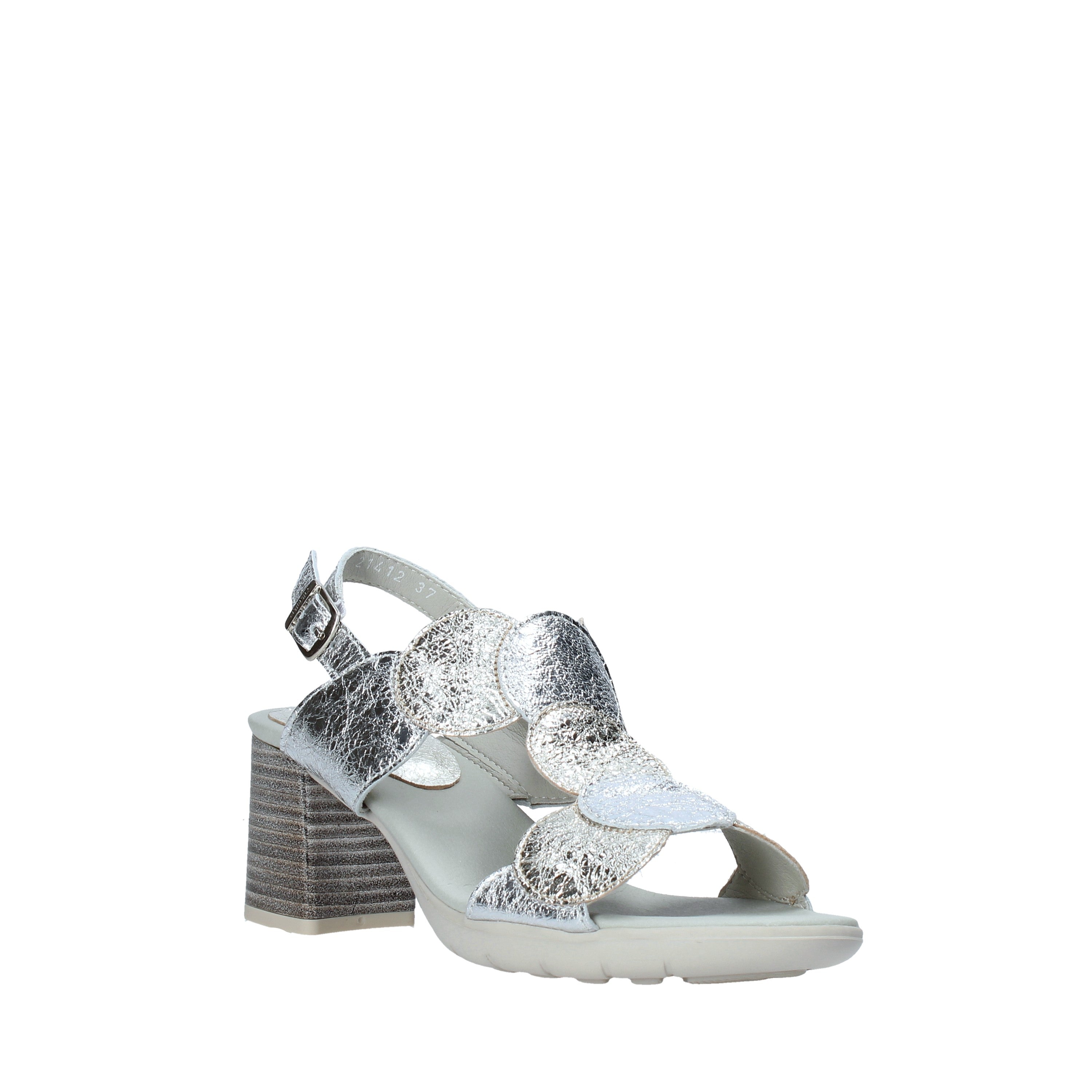 Sandali tacco Argentato Miss Callaghan