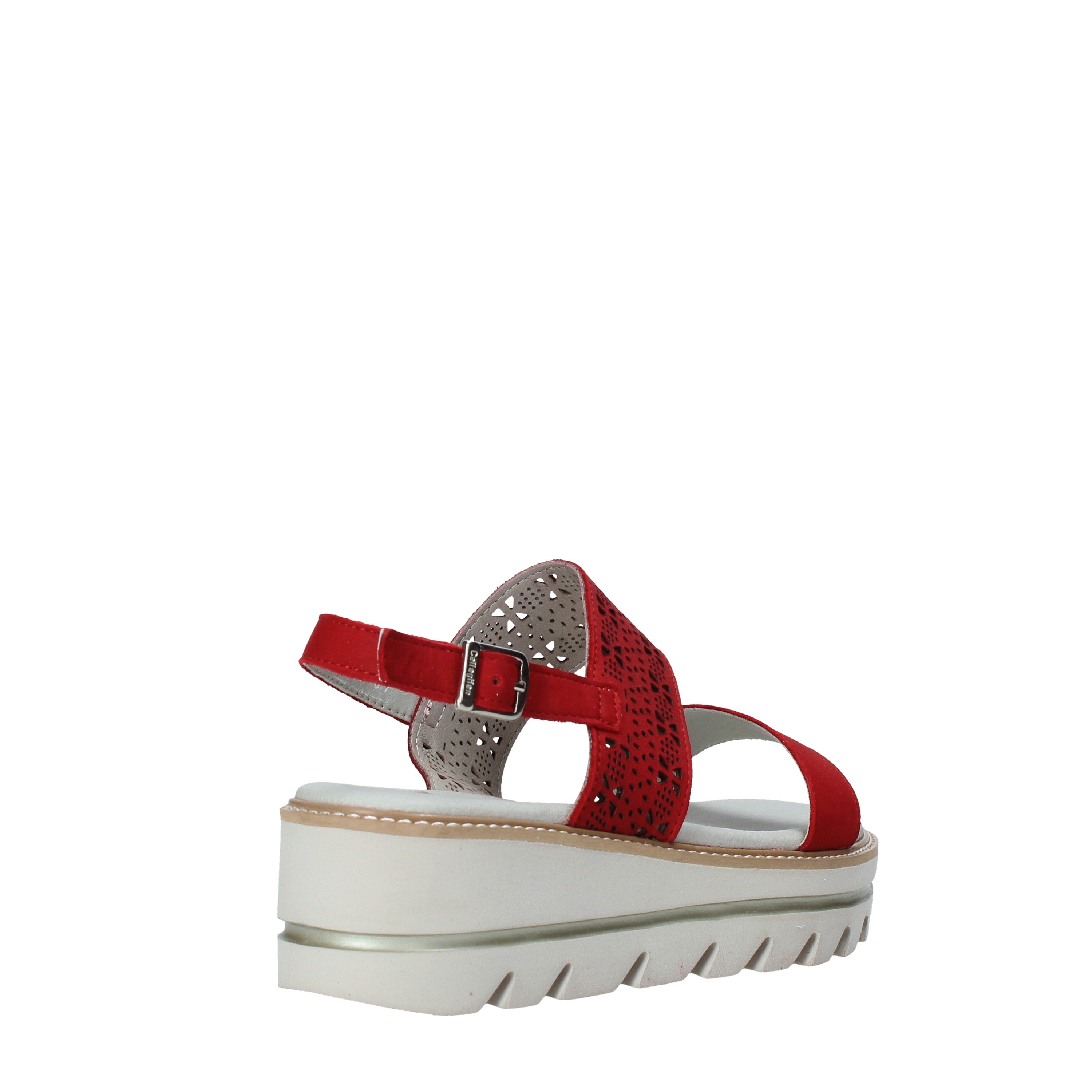 Sandali zeppa Rosso Miss Callaghan