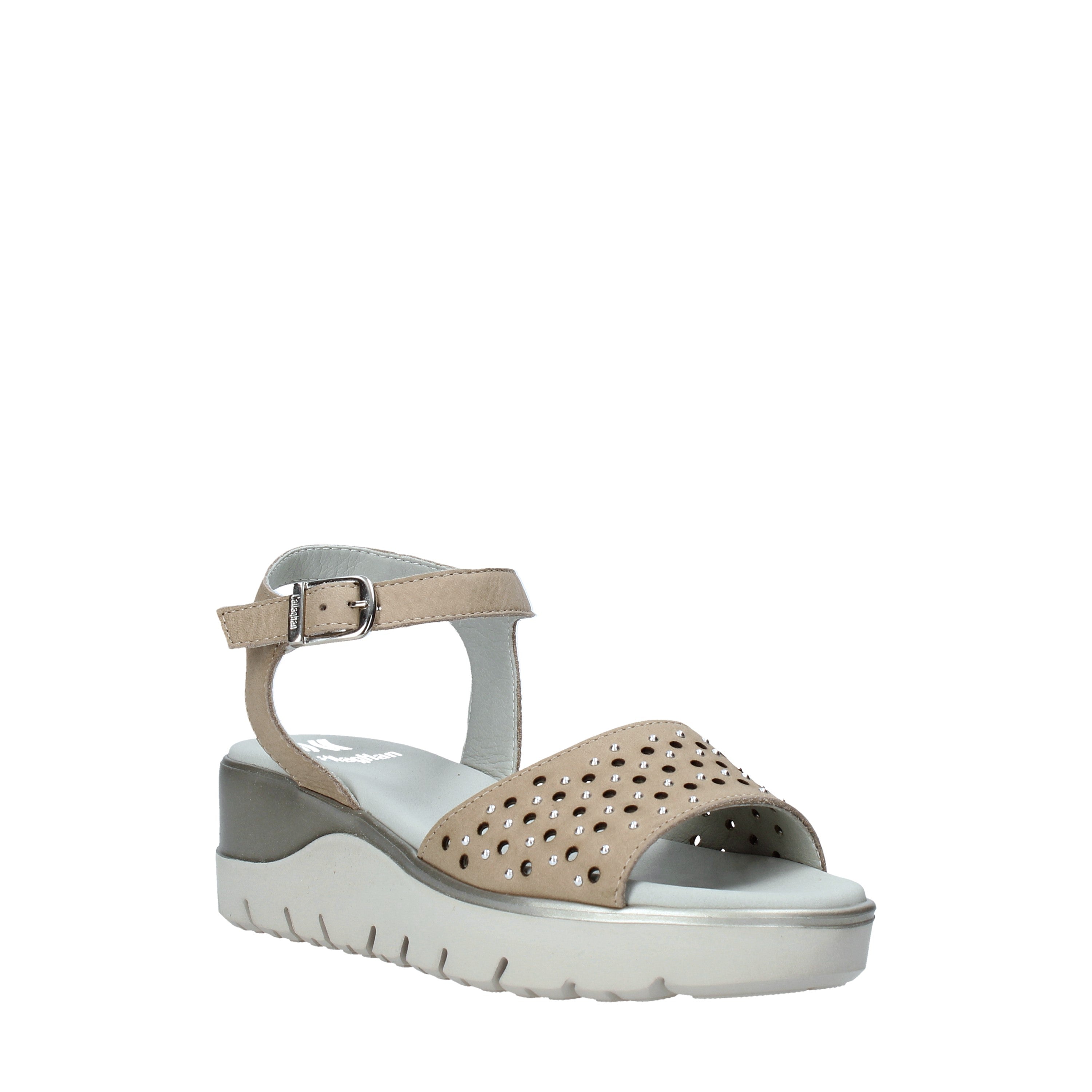 Sandali zeppa Beige Miss Callaghan