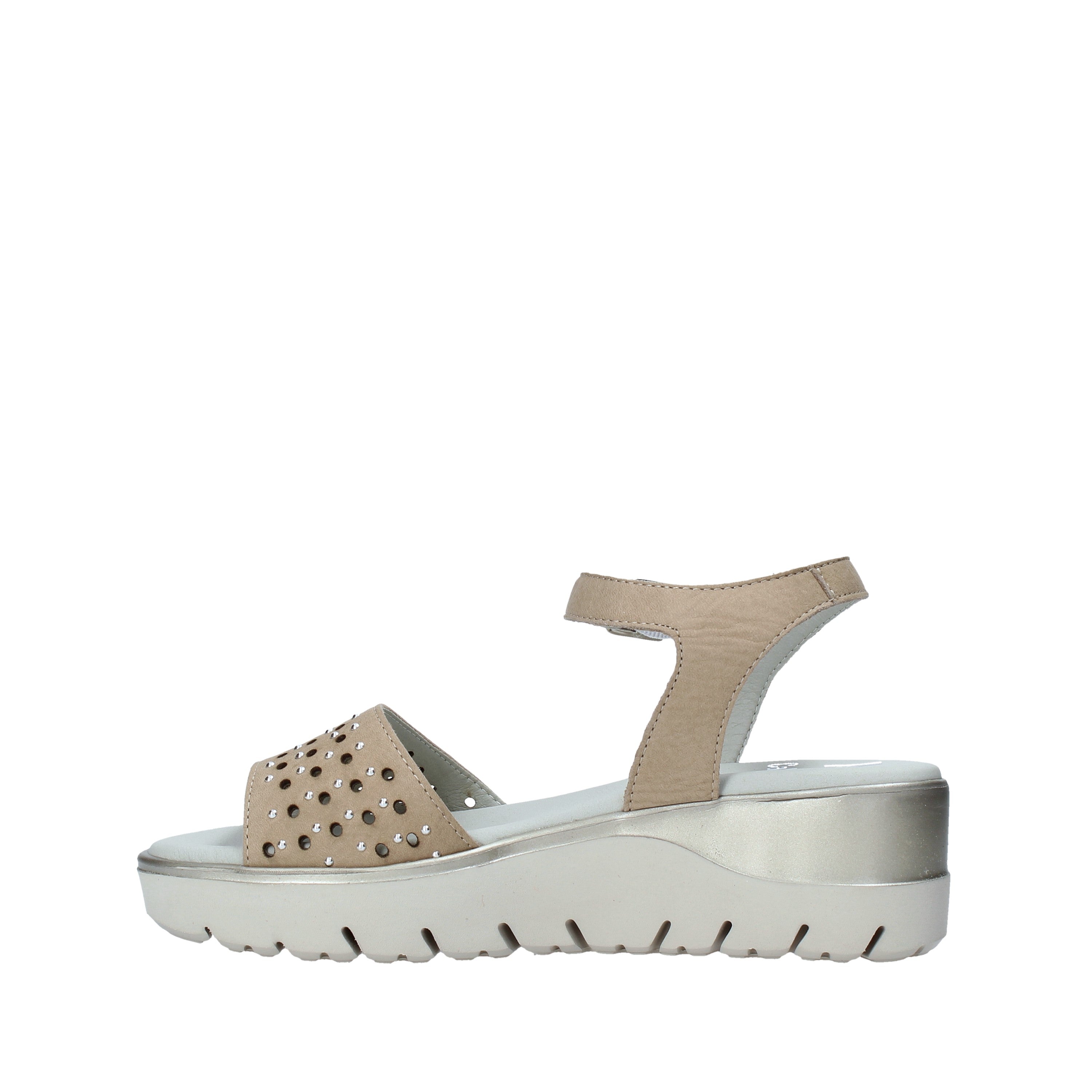 Sandali zeppa Beige Miss Callaghan