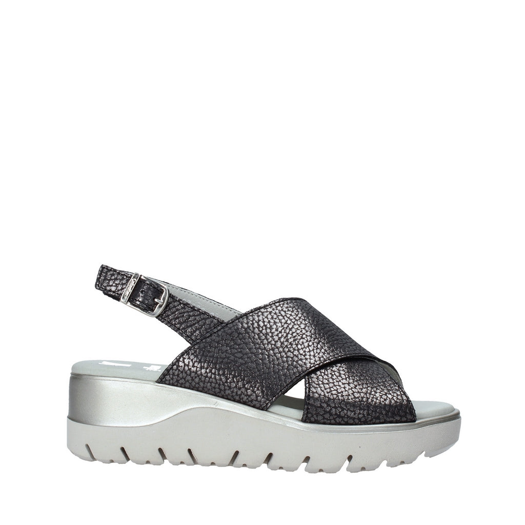 Sandali zeppa Nero Miss Callaghan