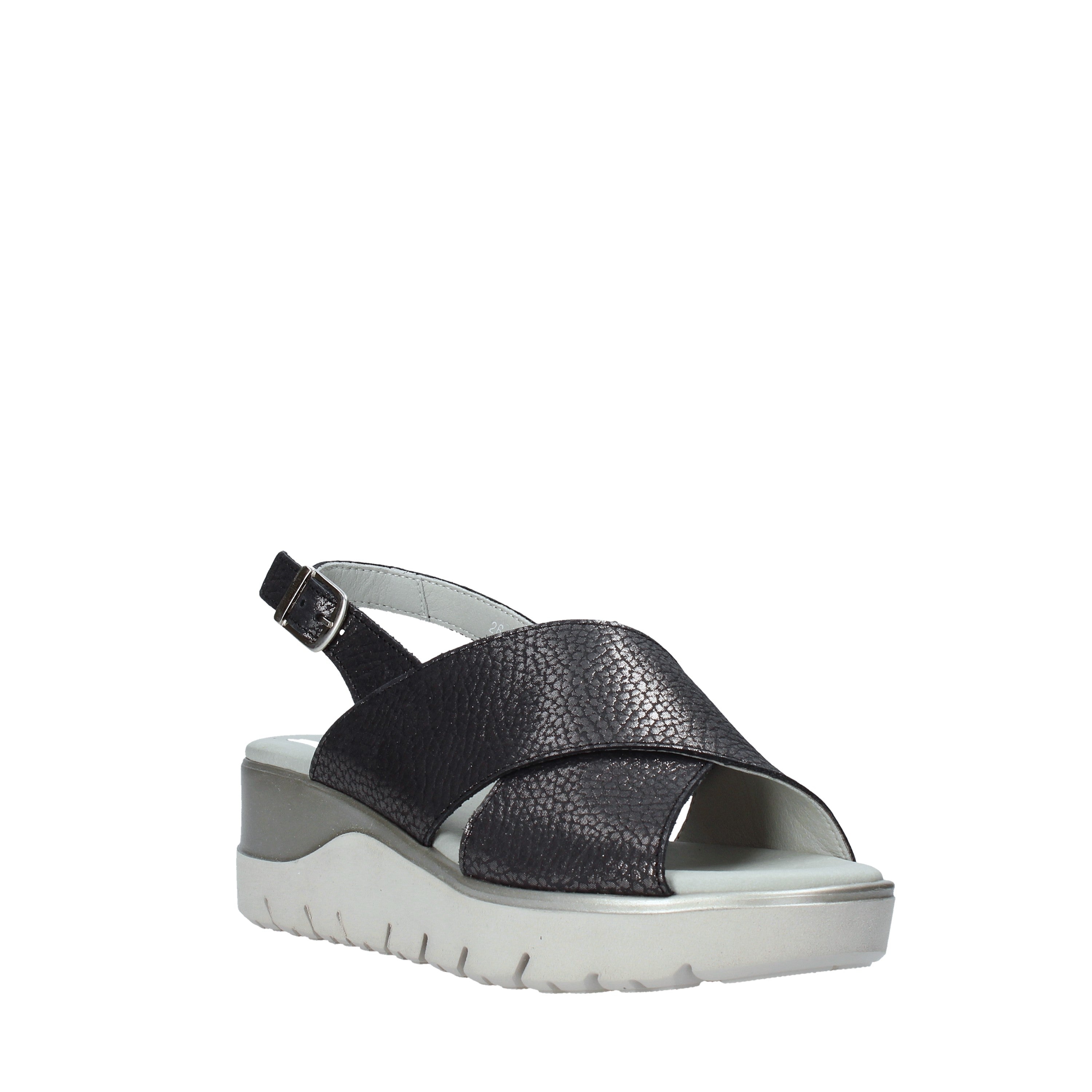 Sandali zeppa Nero Miss Callaghan