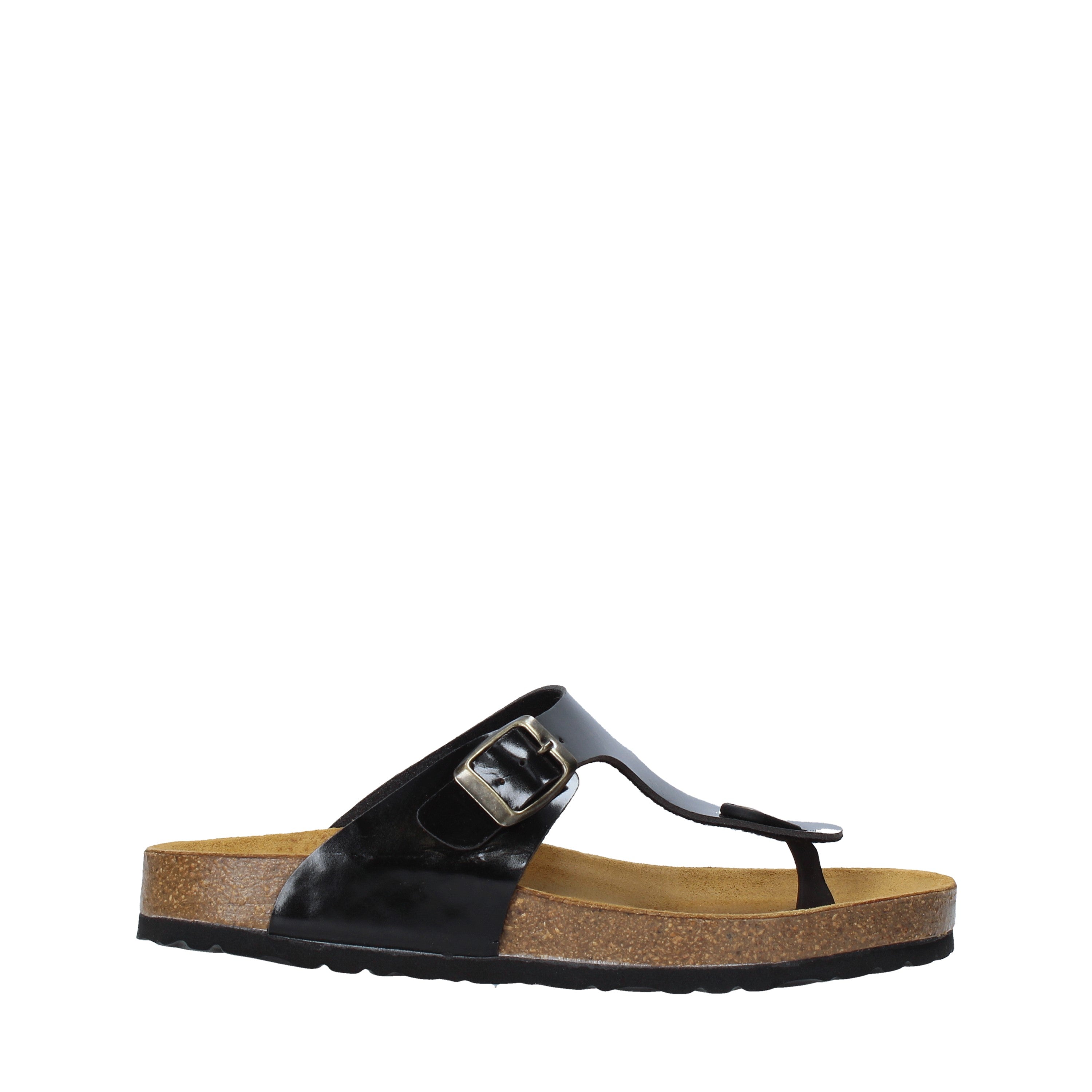 Infradito Nero Vernice Bamboo