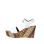Sandali zeppa Bianco Grace Shoes