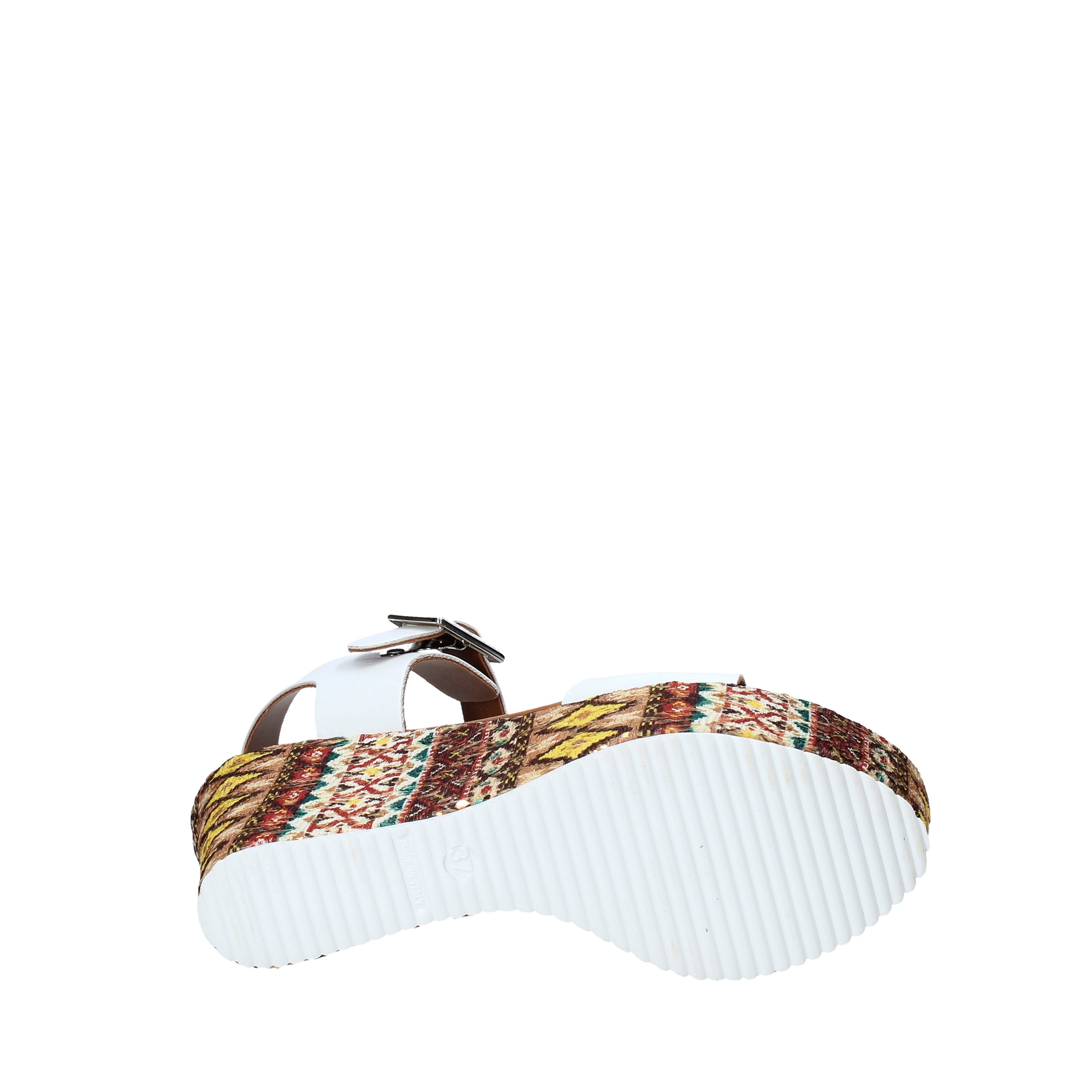 Sandali zeppa Bianco Grace Shoes