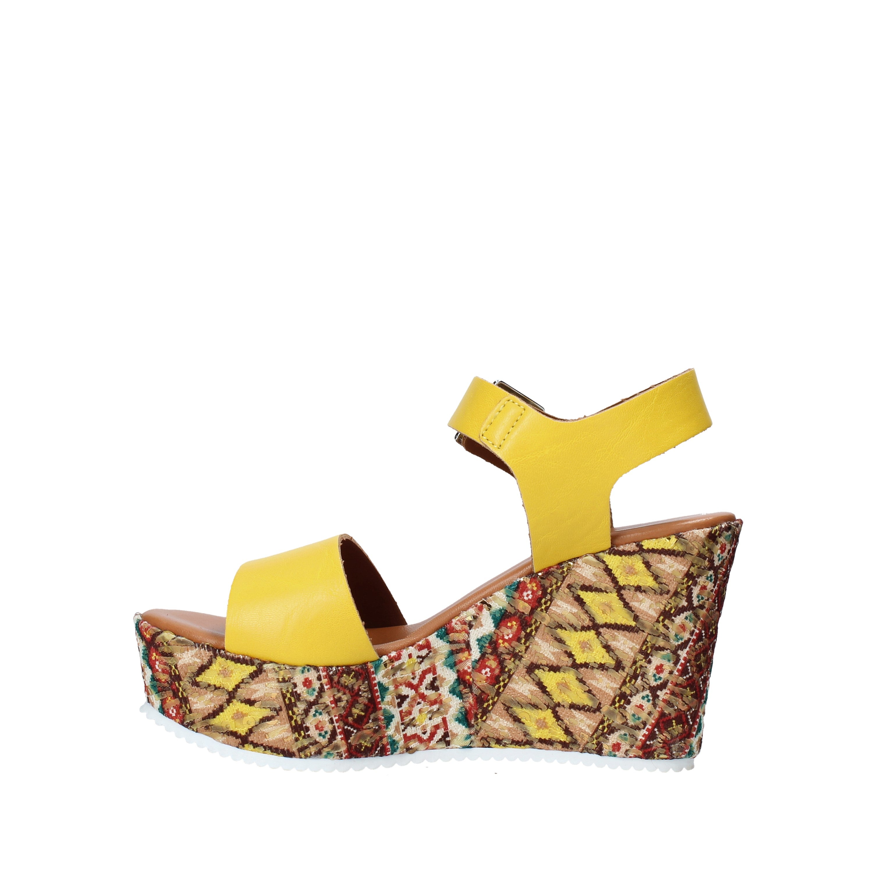 Sandali zeppa Giallo Grace Shoes