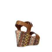 Sandali zeppa Cammello Grace Shoes