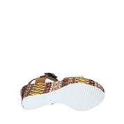 Sandali zeppa Cammello Grace Shoes