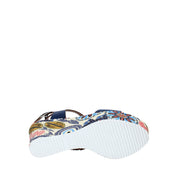 Sandali zeppa Blu Grace Shoes