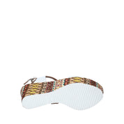 Sandali zeppa Bianco Grace Shoes