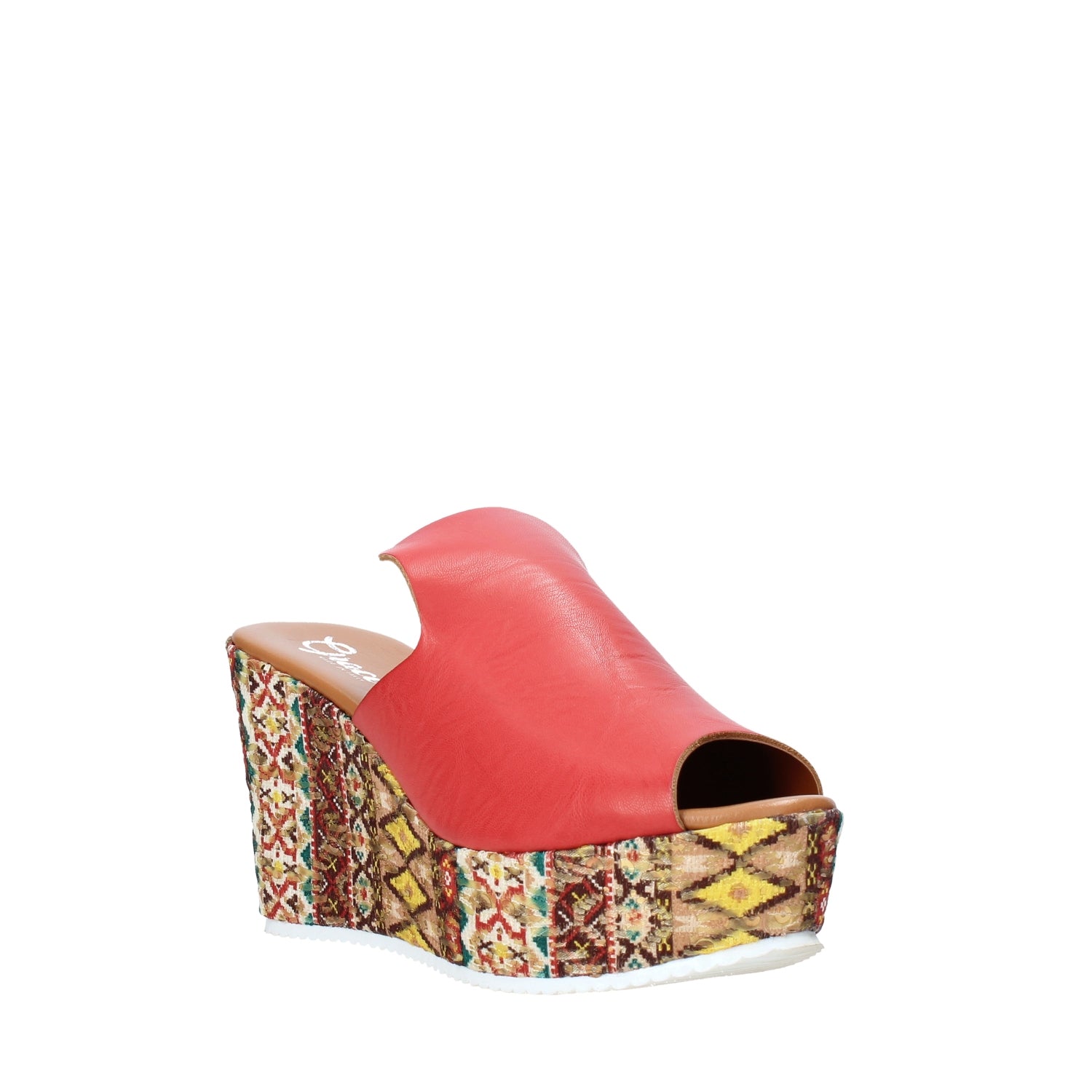 Sandali zeppa Rosso Grace Shoes