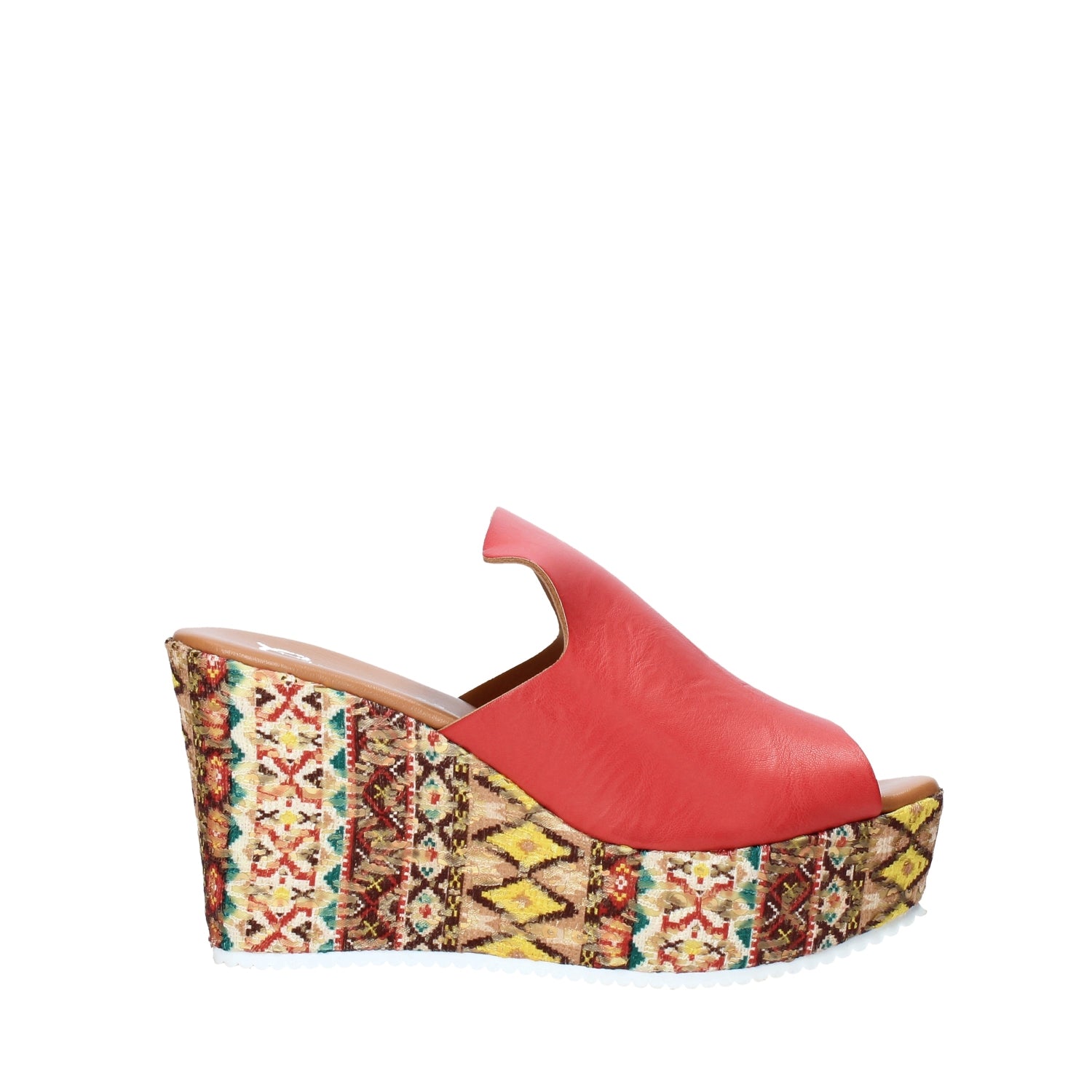 Sandali zeppa Rosso Grace Shoes