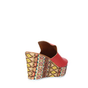 Sandali zeppa Rosso Grace Shoes