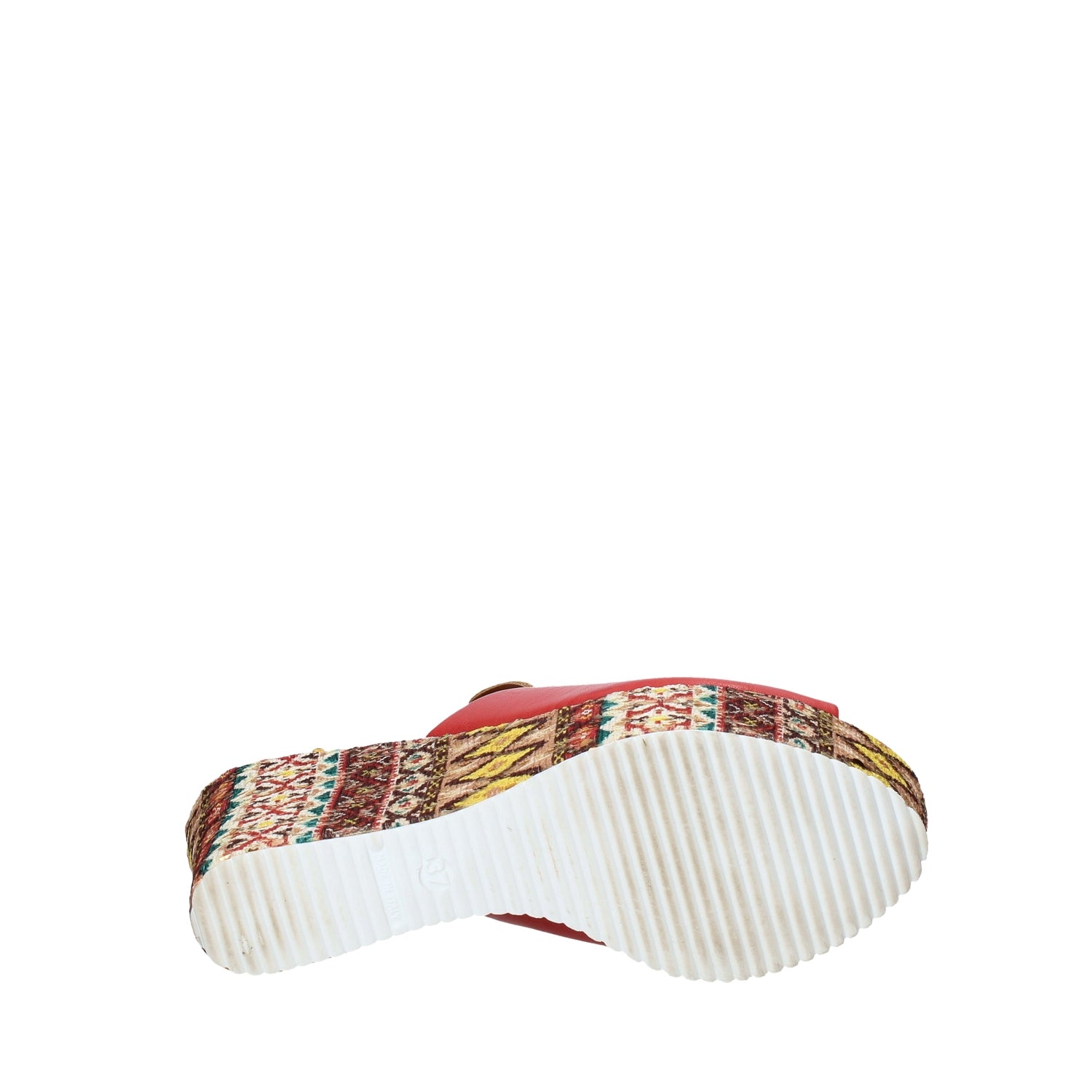 Sandali zeppa Rosso Grace Shoes