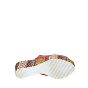 Sandali zeppa Rosso Grace Shoes