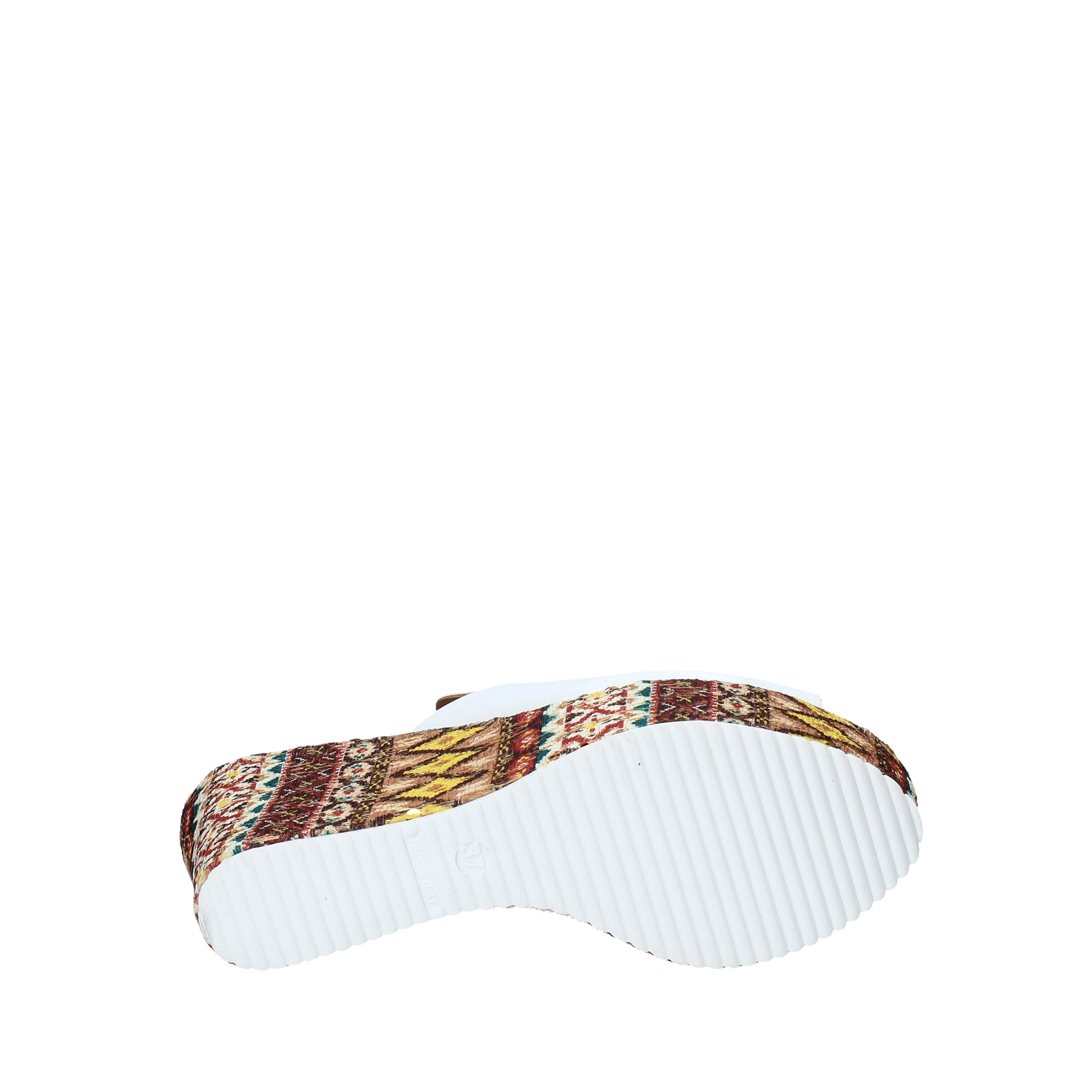 Sandali zeppa Bianco Grace Shoes