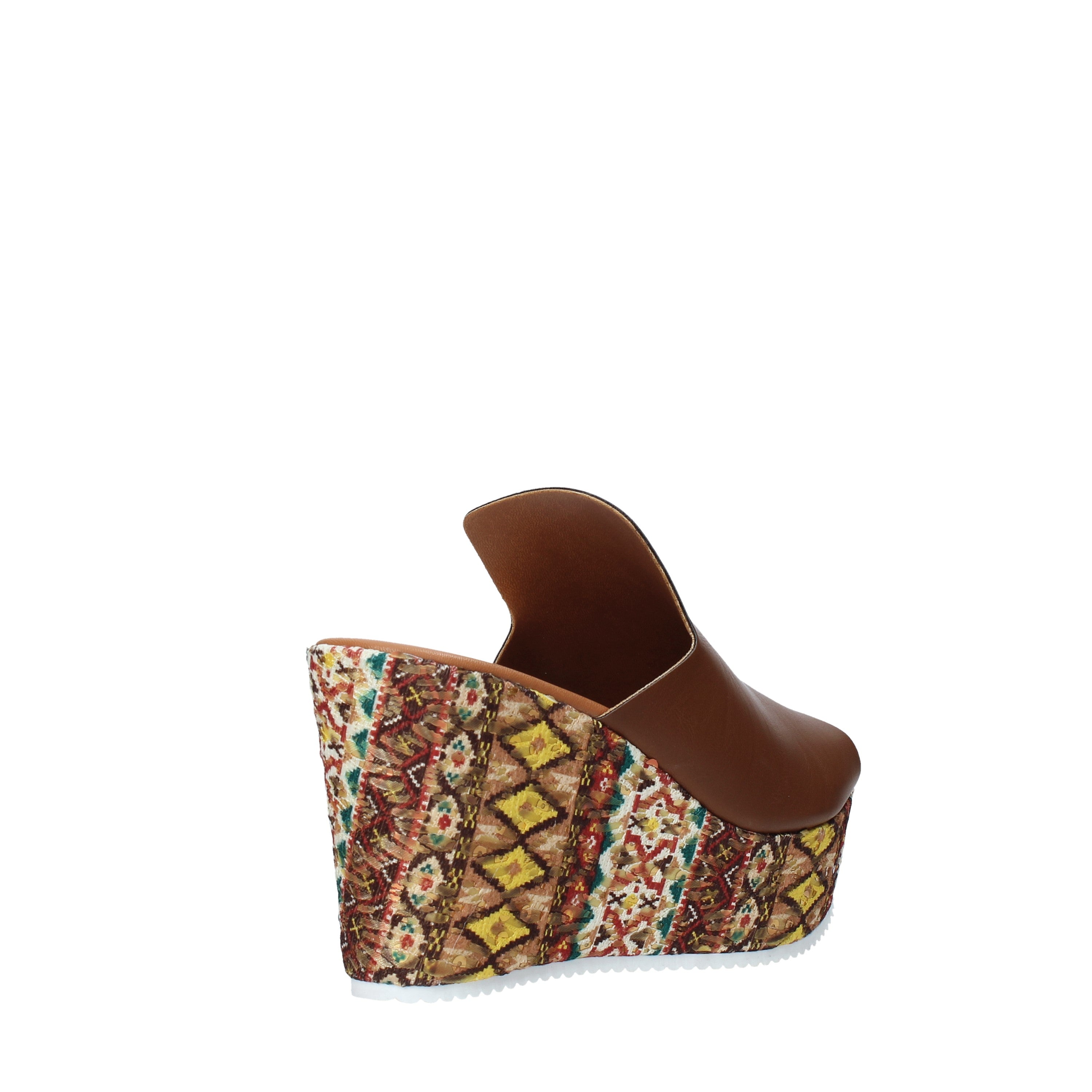 Sandali zeppa Marrone Grace Shoes
