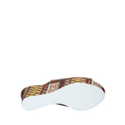 Sandali zeppa Marrone Grace Shoes